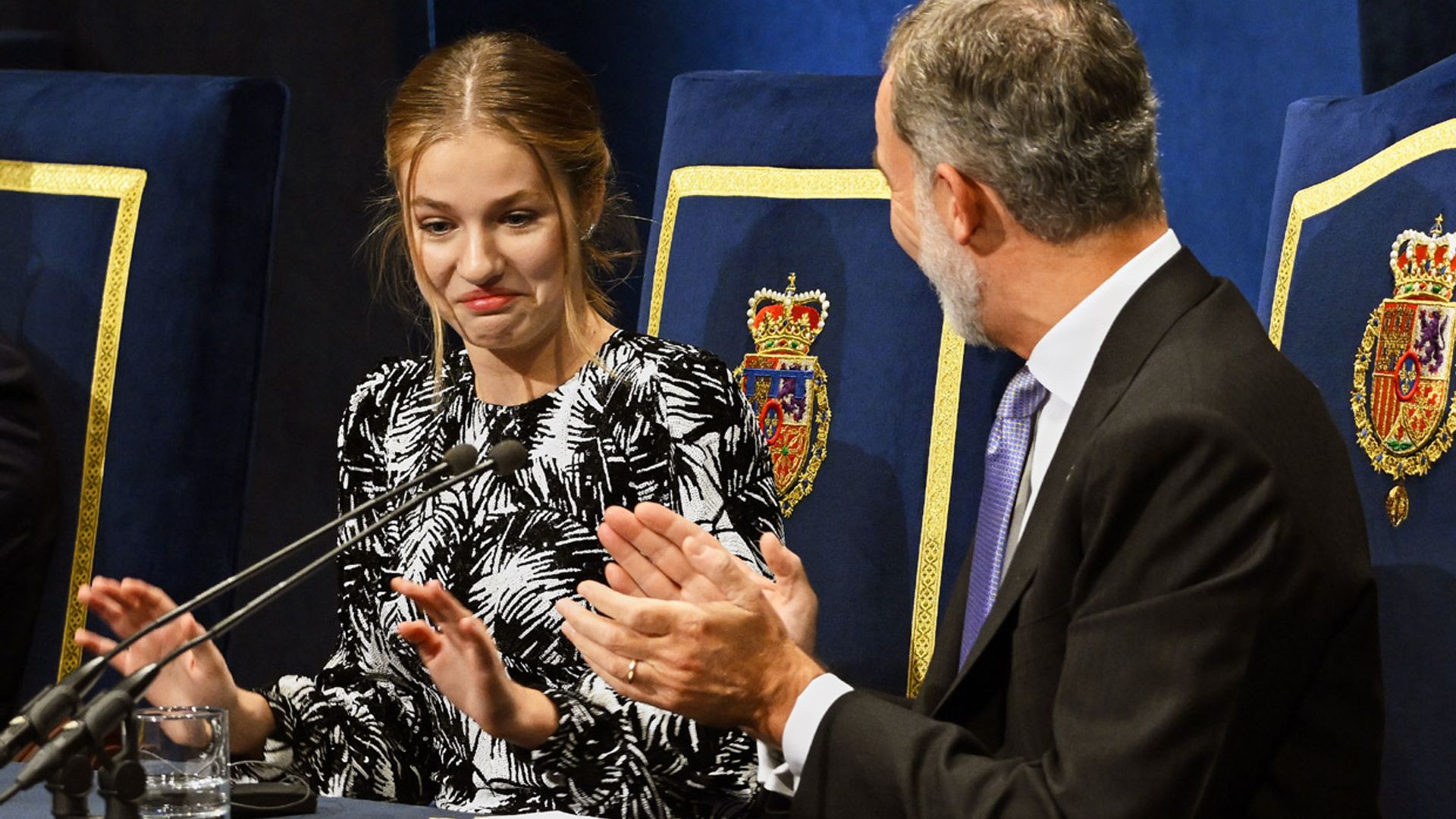 La divertida anécdota de la princesa Leonor al terminar su discurso tras un comentario del rey Felipe