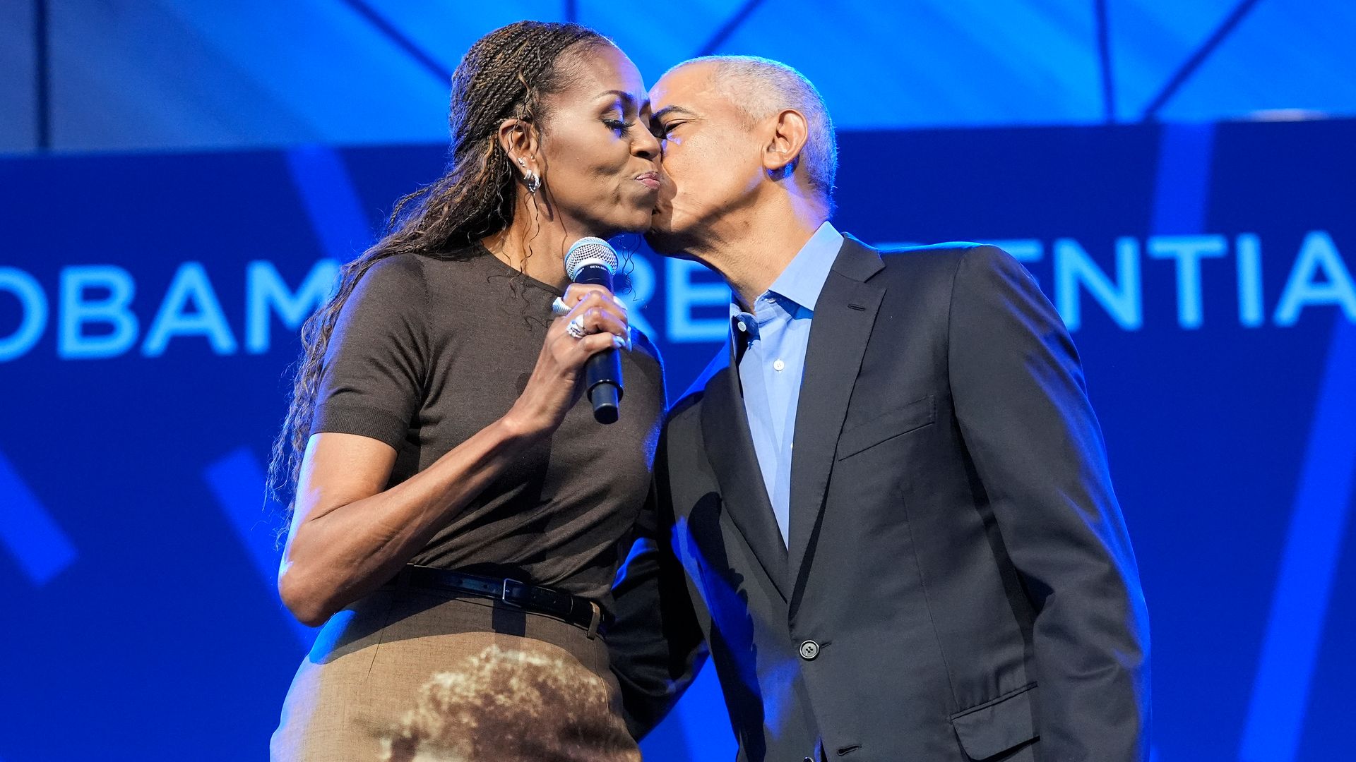 Barack Obama y Michelle Obama en Chicago, Illinois
