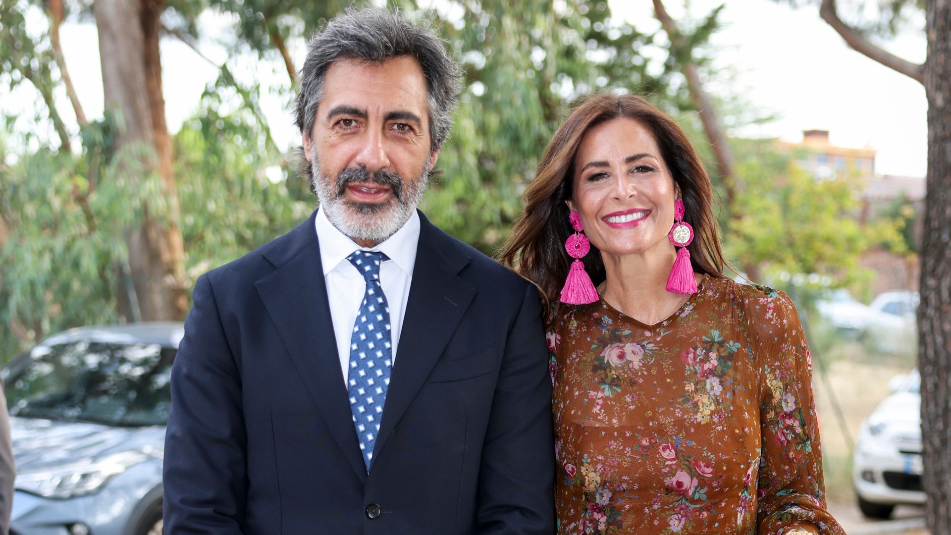 Juan del Val y Nuria Roca en la boda de su amiga Patricia Cerezo