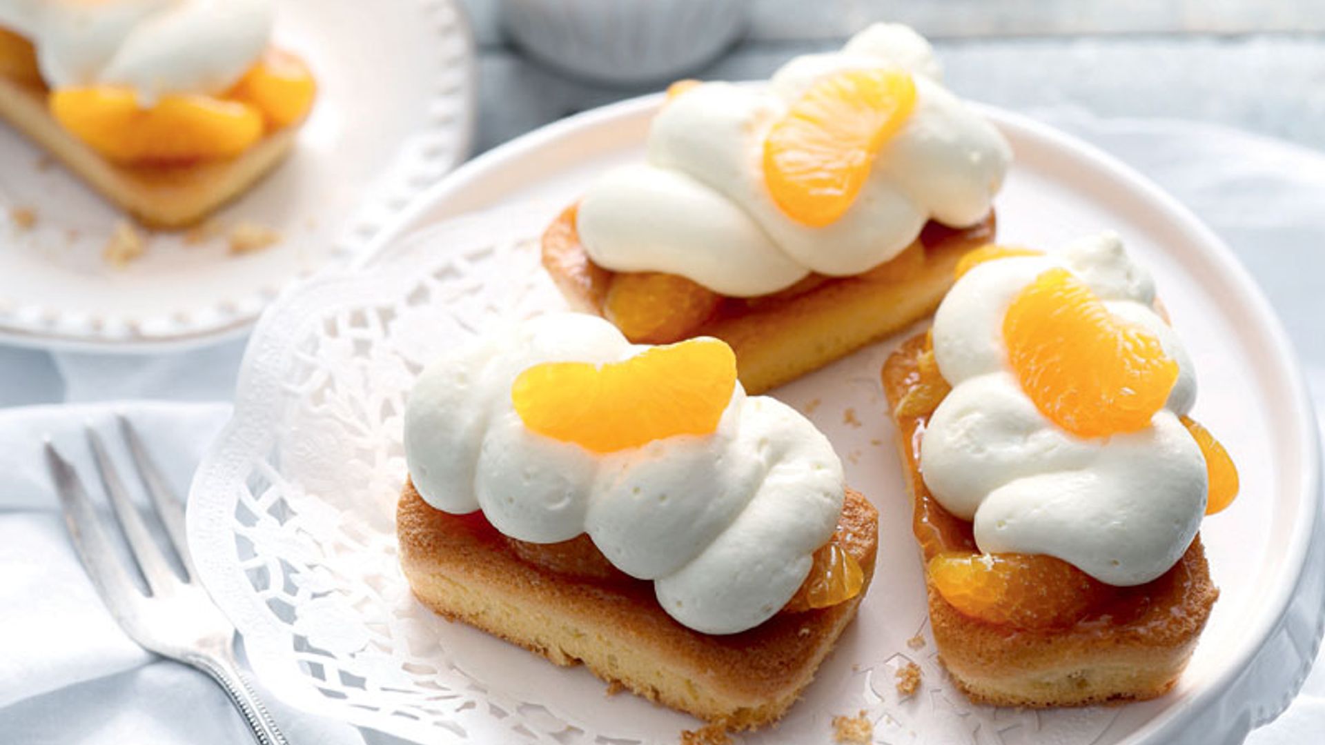Bizcochos de queso y mandarina