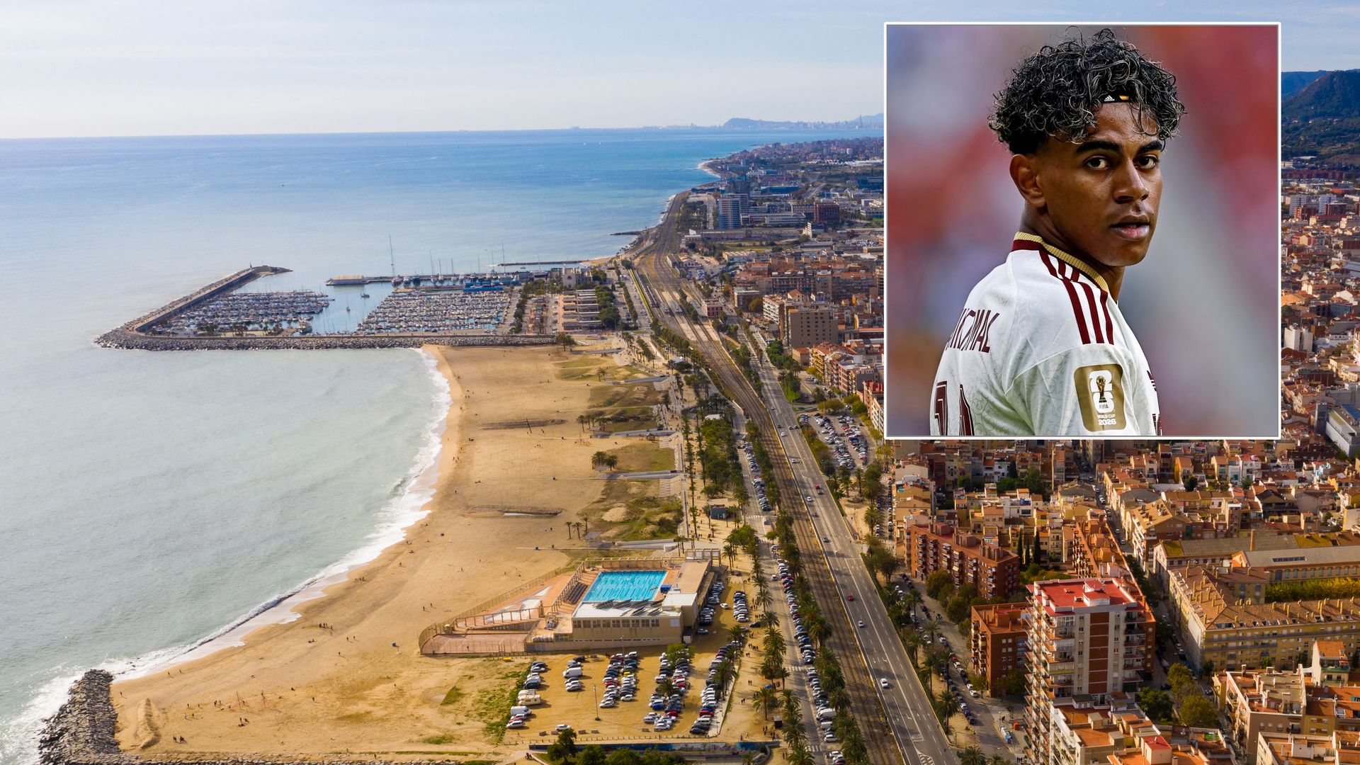 El municipio junto a Barcelona donde creció Lamine Yamal: playa, modernismo y huella romana