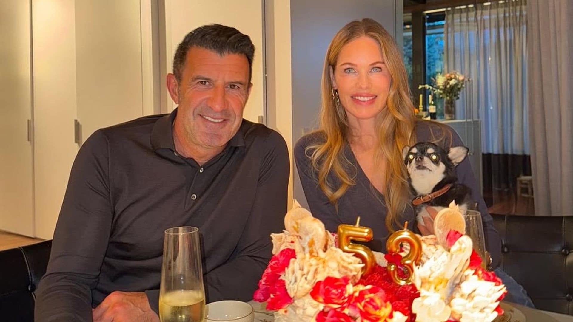 Luis Figo celebra su 53 cumpleaños por todo lo alto: rodeado de su familia y con este lujoso regalo