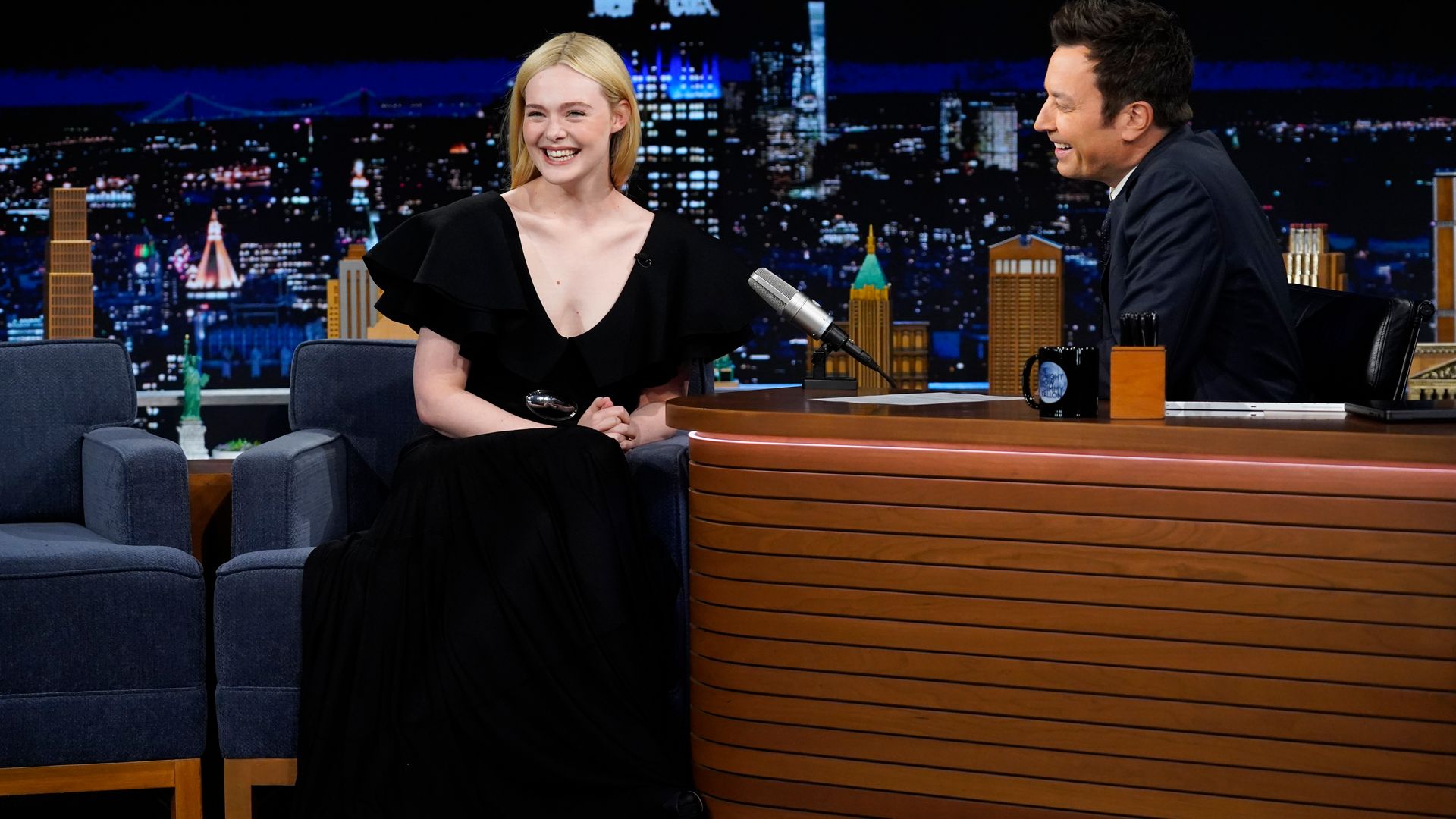 La actriz visitó el show de Jimmy Fallon.