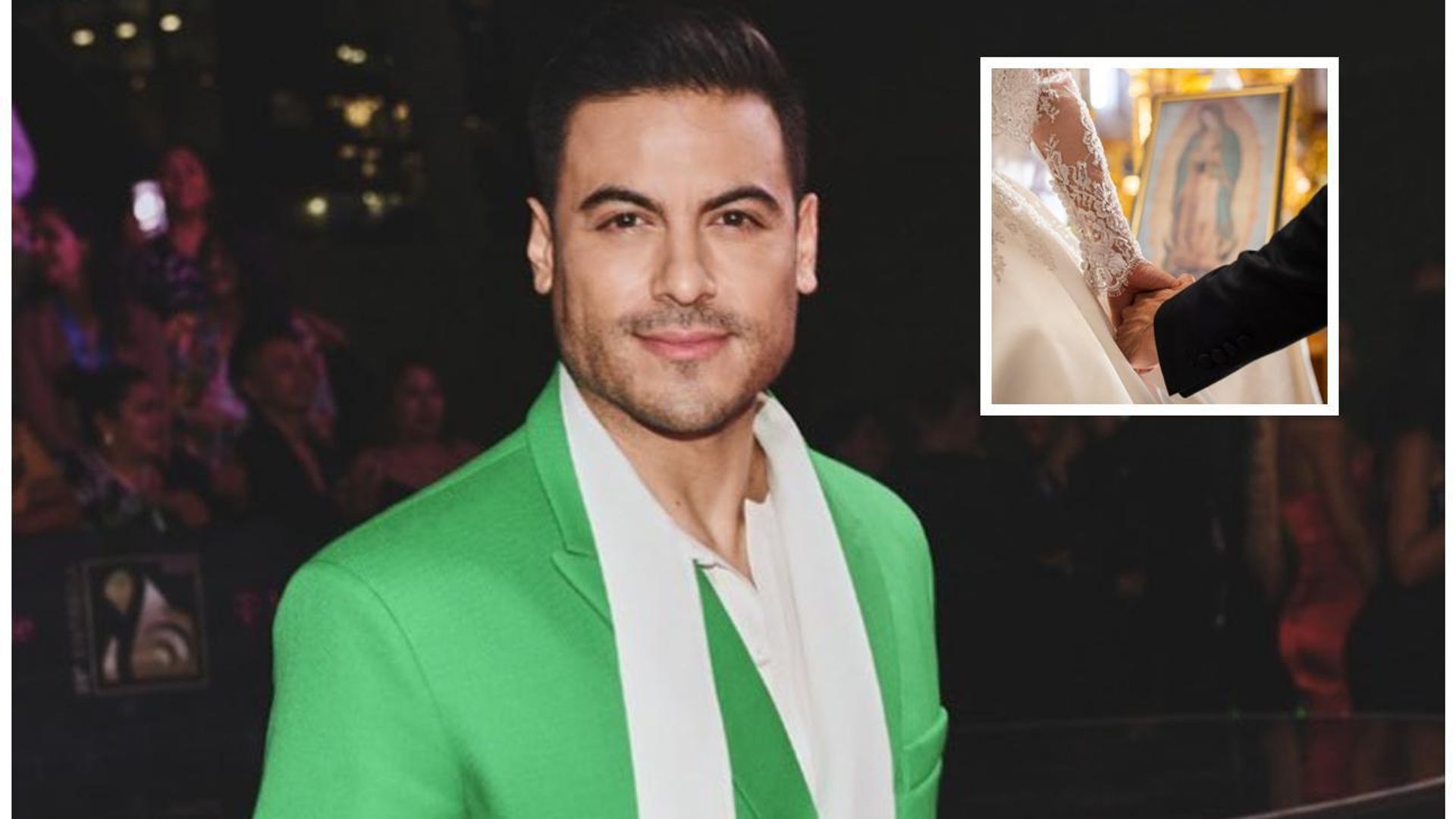 Carlos Rivera celebra su primer aniversario de casado con una foto inédita de su boda