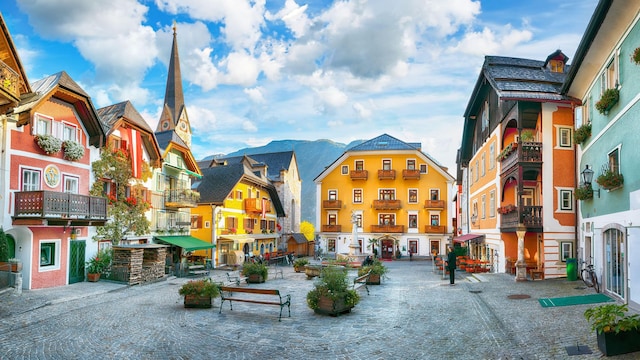 Edificios de Hallstatt, Austria