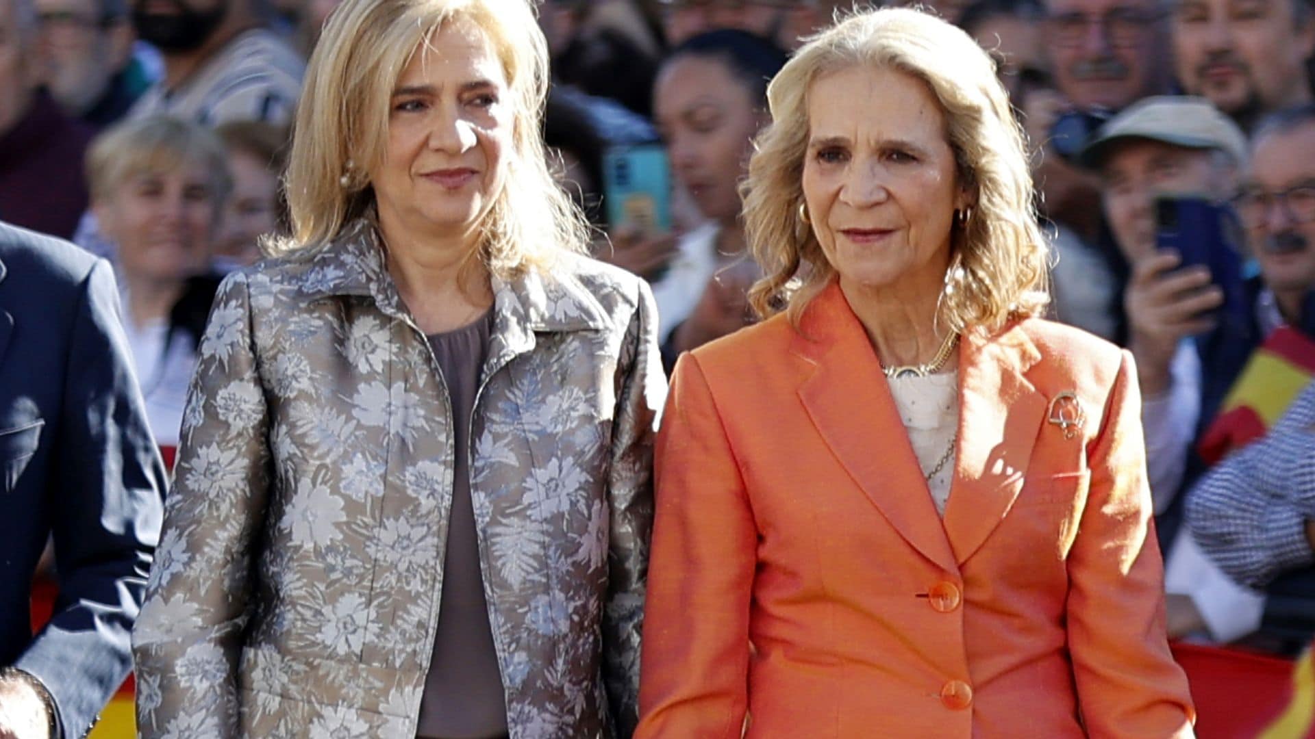 Las infantas doña Cristina y doña Elena