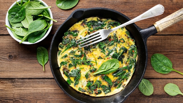 Tortilla de espinacas