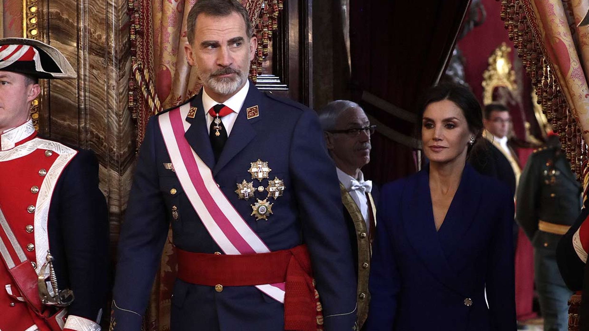 Los reyes Felipe y Letizia arrancan su agenda oficial de 2020 con la Pascua Militar