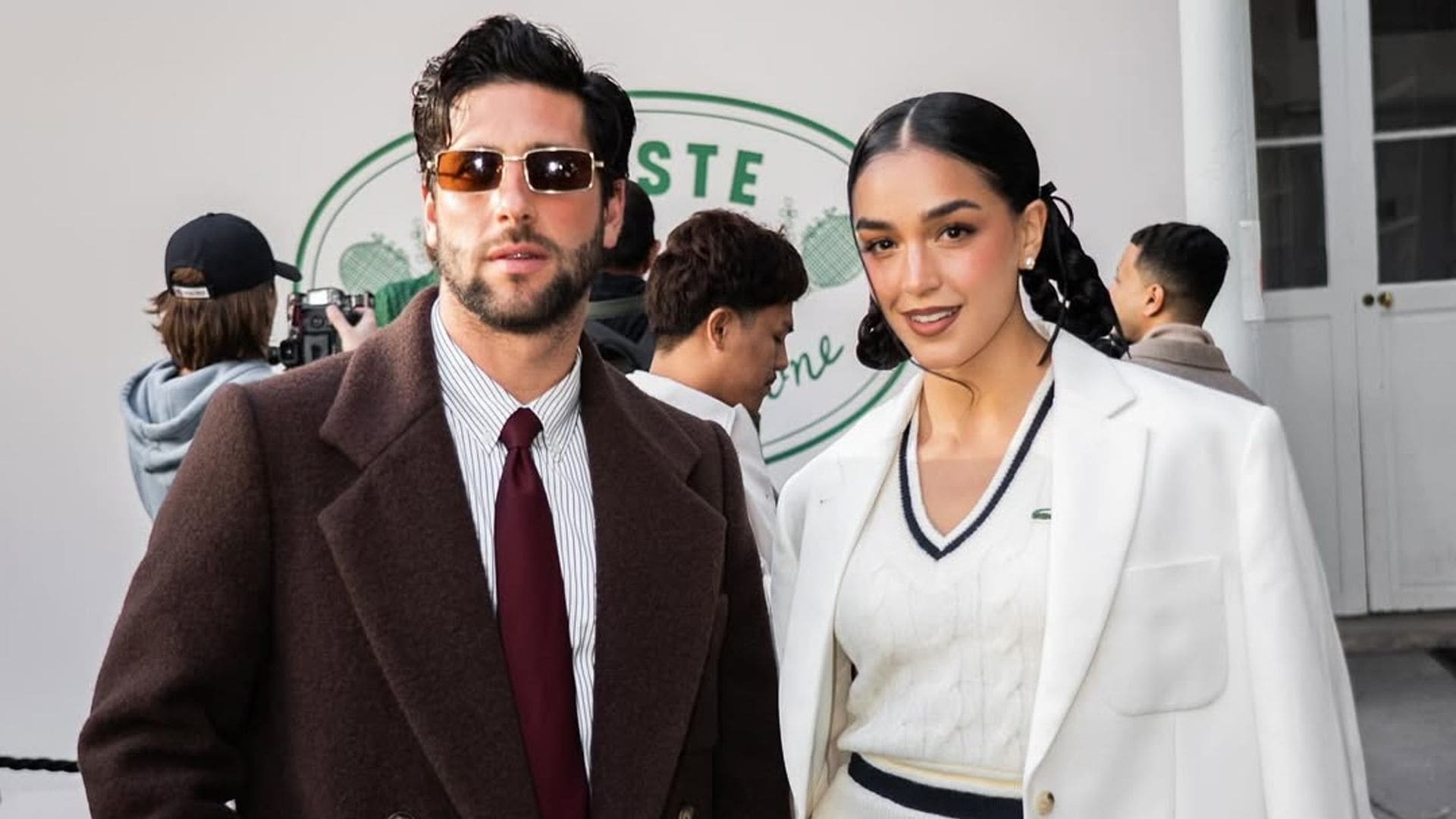 Diego Klein y Ale Capetillo en el desfile de Lacoste