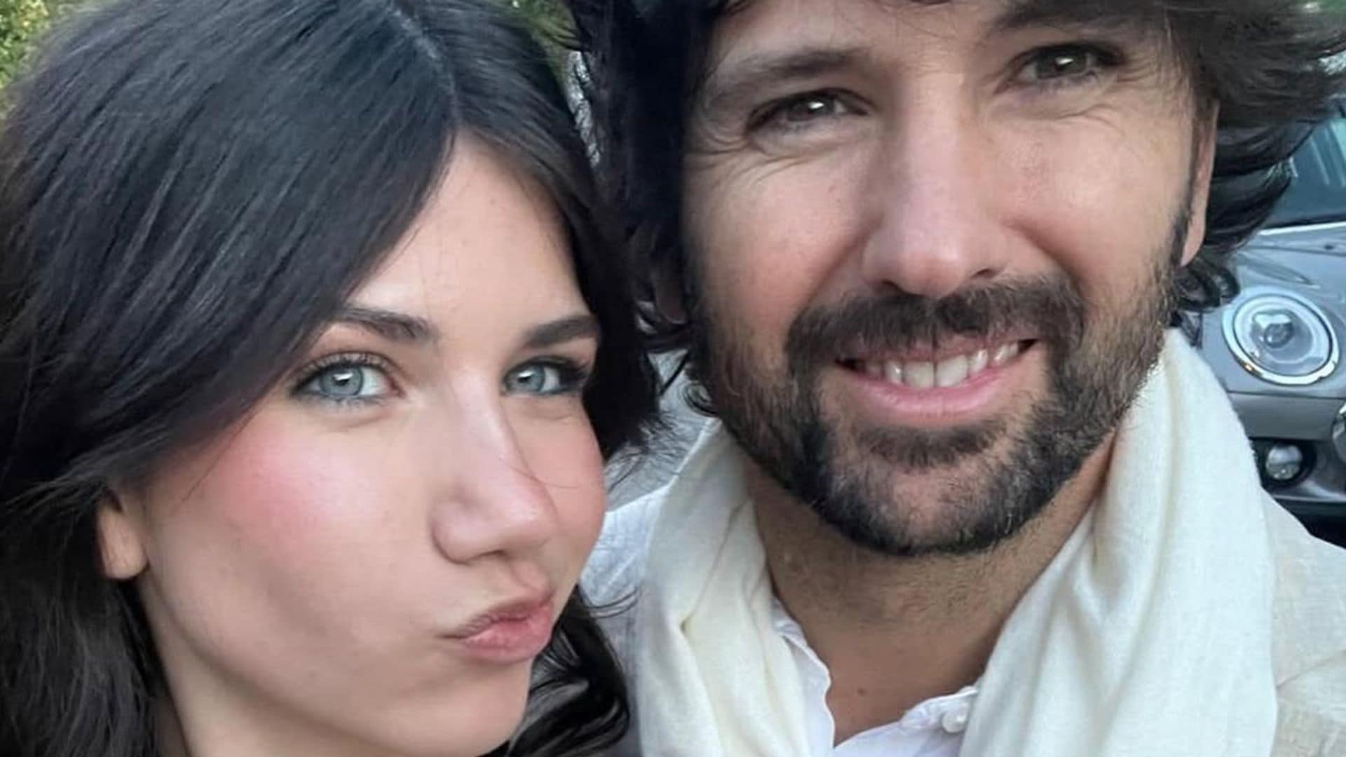David Otero con su hija Luna, que ya tiene 18 años