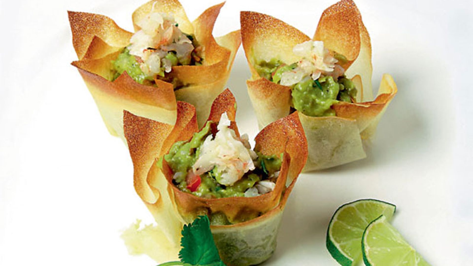'Bricks' de guacamole y cangrejo
