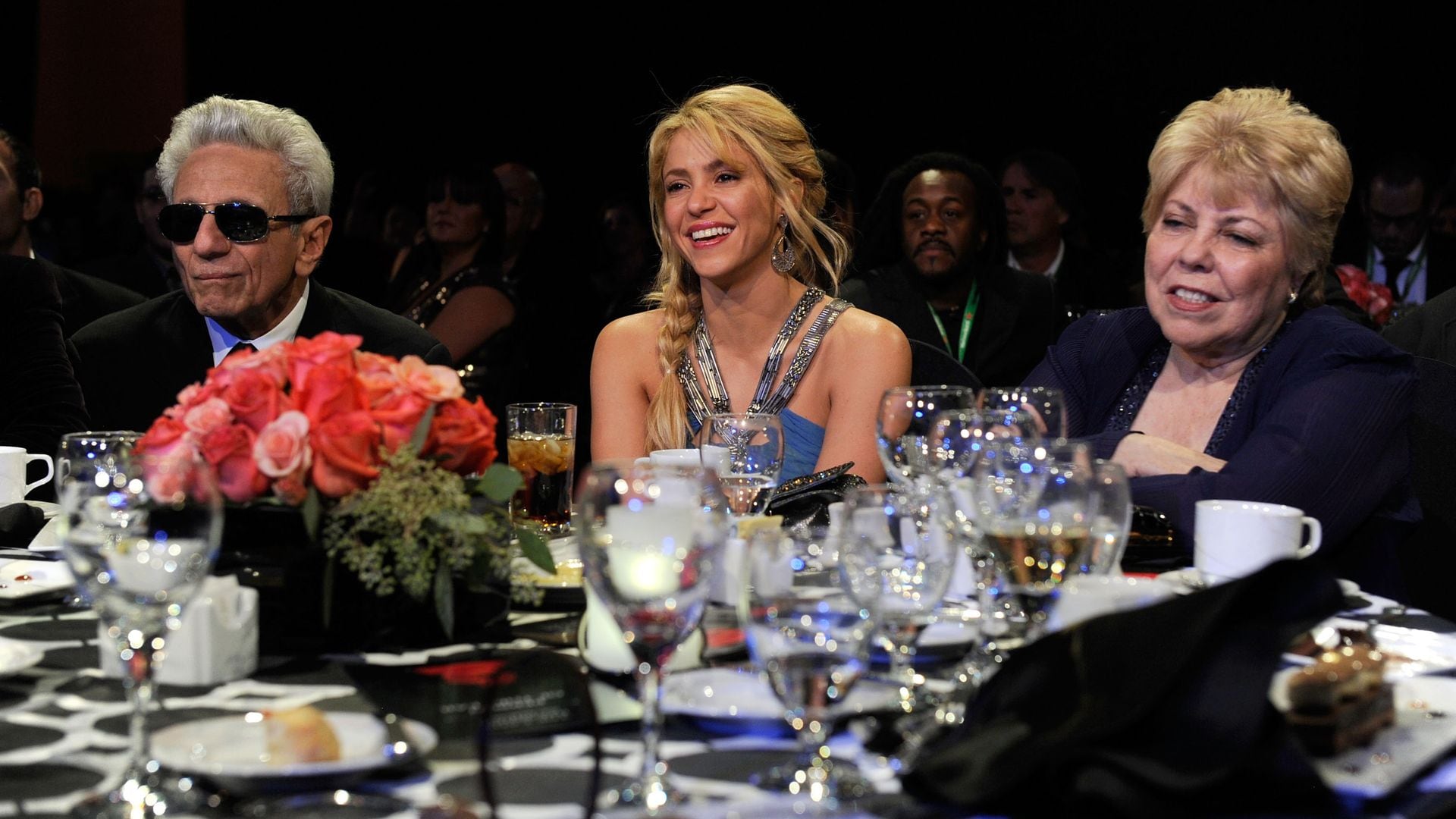 William Mebarak Chadid, honoree Shakira and Nidia Ripoll d