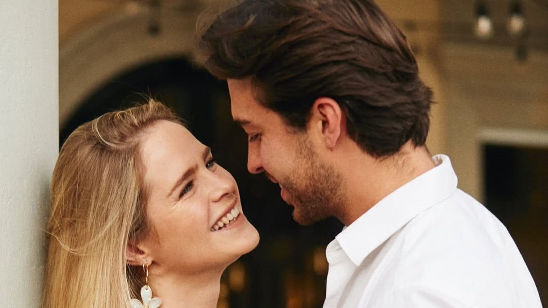 Inna Moll y su prometido Carlos Frettlohr.