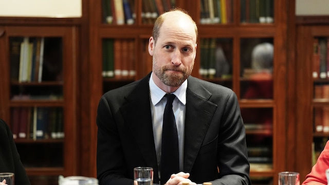 El príncipe William, Príncipe de Gales, en un evento en Aberdeen, Escocia el 27 de marzo de 2025.