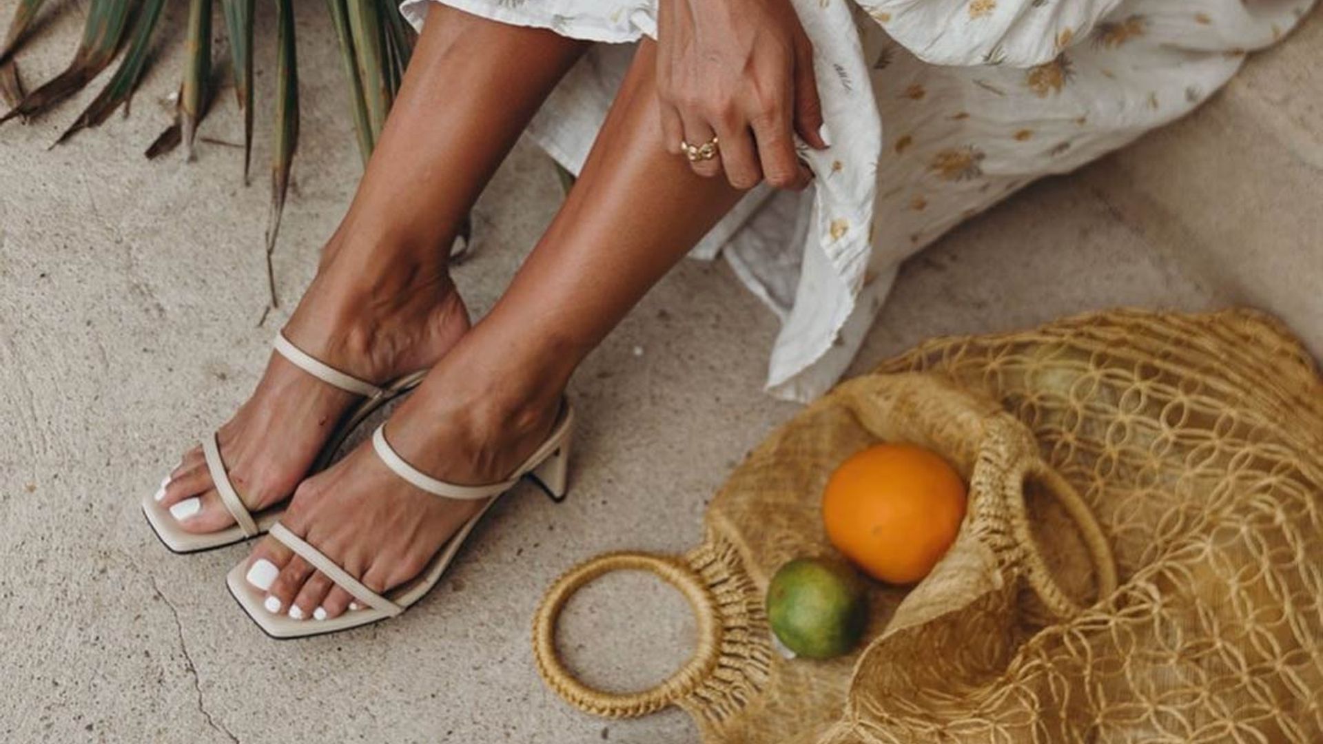 collage vintage pedicura