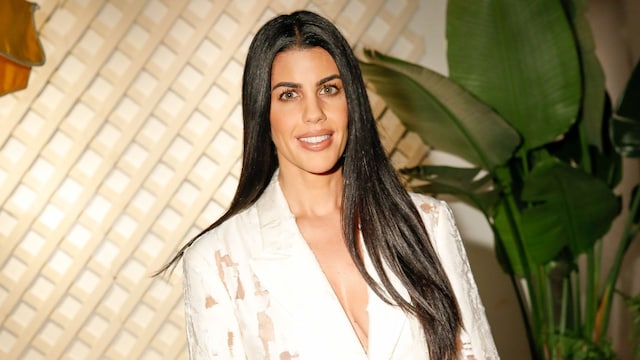 Gabriella Khalil en la fiesta de presentación de la colección Palm Heights & H&M HOME 
