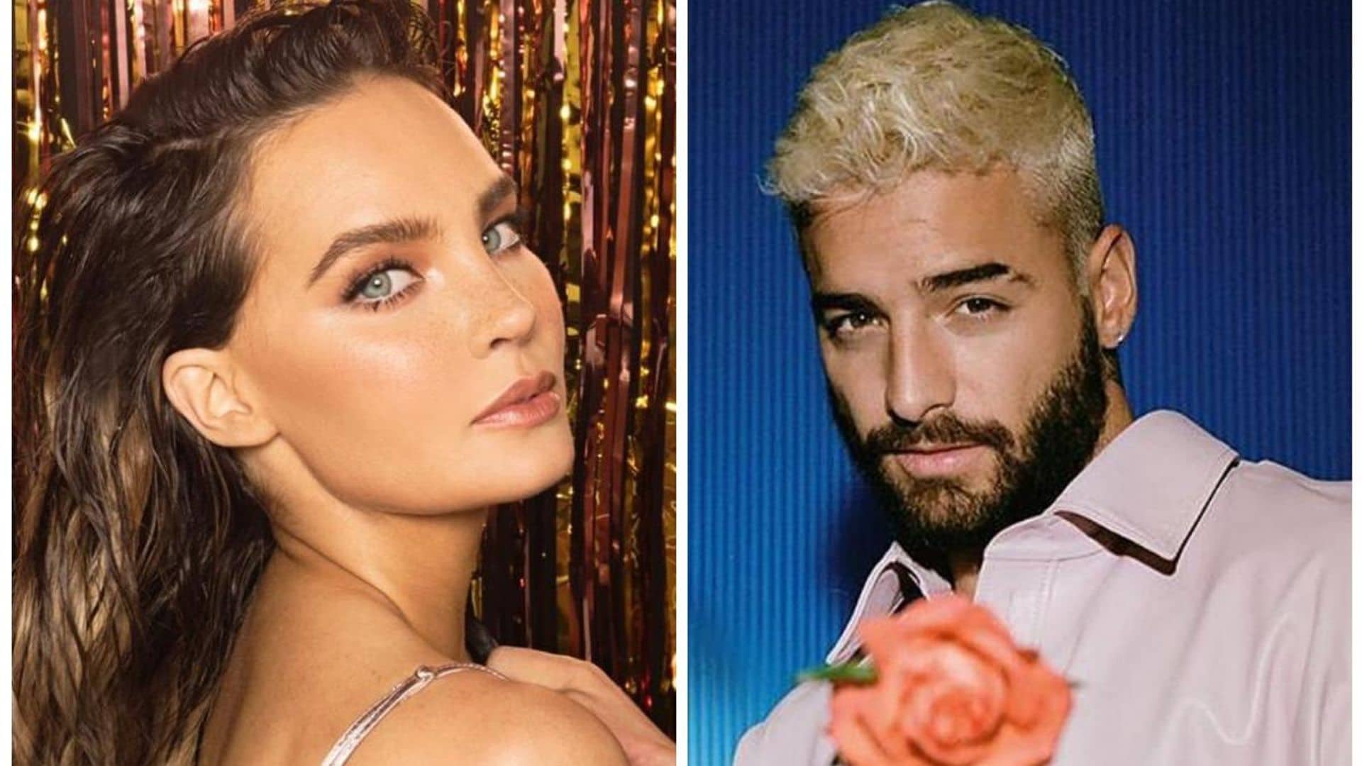 Maluma y Belinda protagonizan momento romántico en vivo