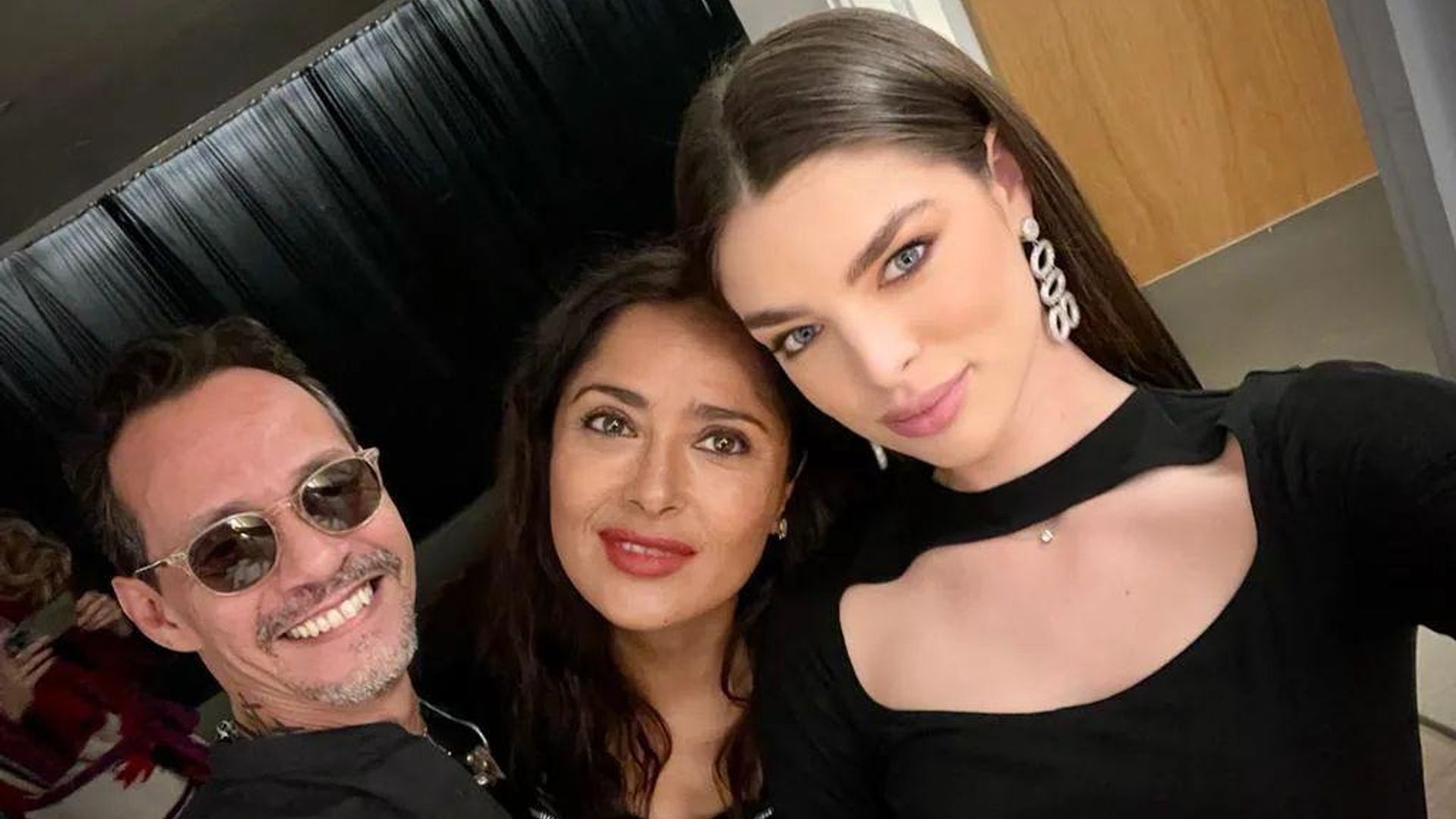 Nadia Ferreira y Salma Hayek, las fans #1 de Marc Anthony en Londres