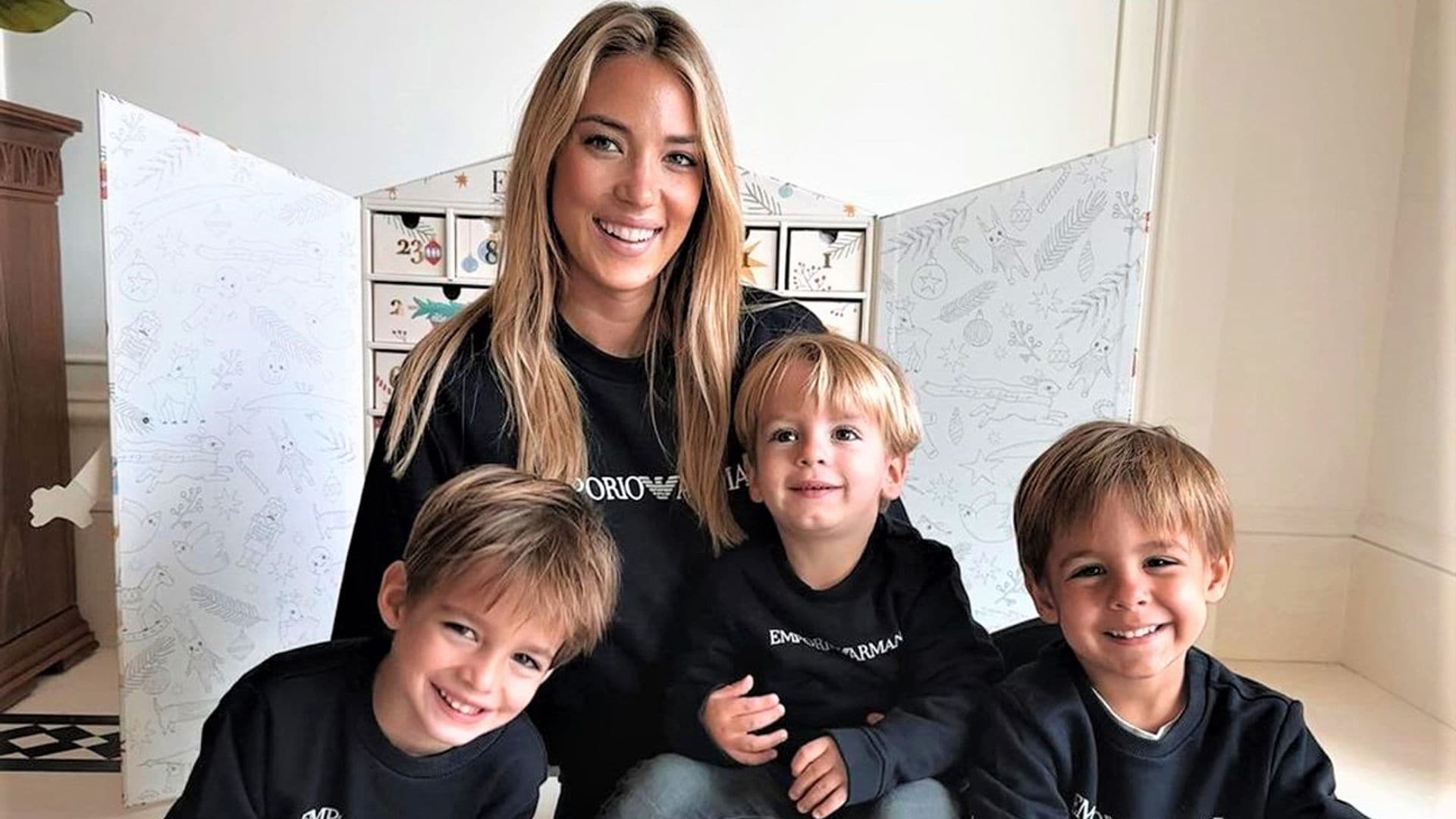 Así son los tres traviesos hijos de Alice Campello que ejercen de ‘enfermeros’ con su hermana Bella