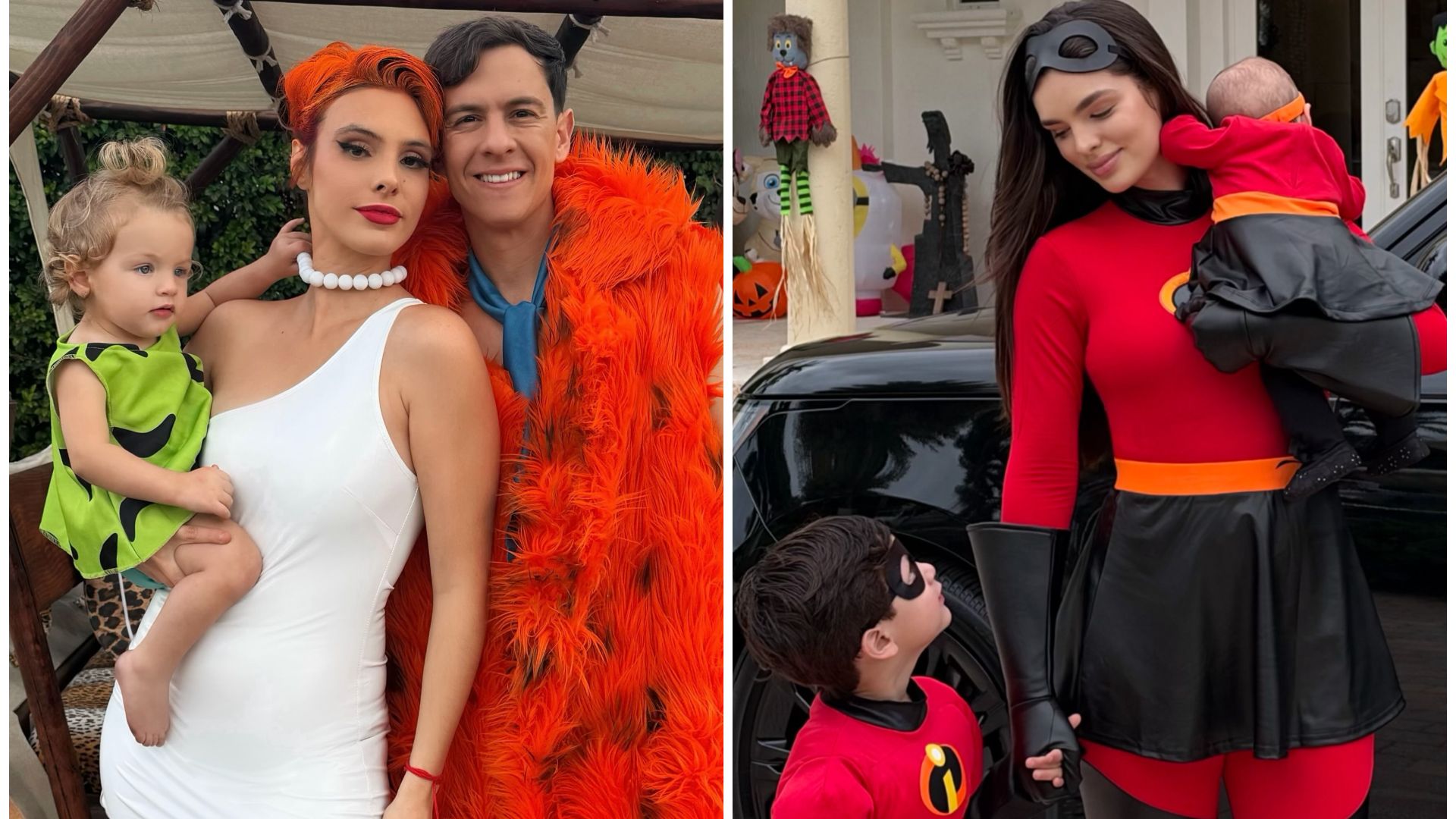 Halloween 2026 famosos con sus familis