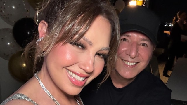 Thalía y Tommy Mottola en Año Nuevo.