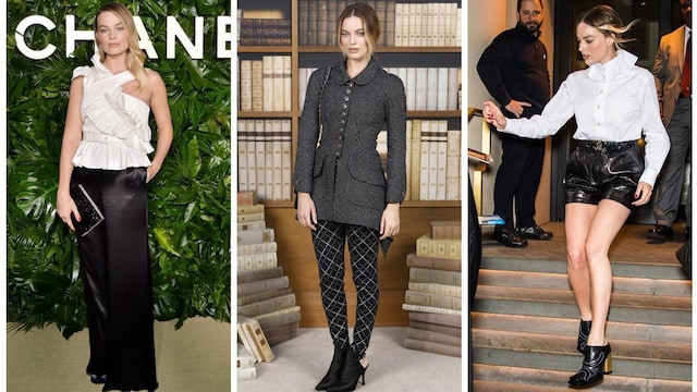 margot robbie y 3 outfits en blanco y negro que querr s copiar