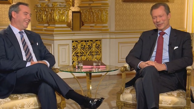 Guillermo de Luxemburgo y Enrique de Luxemburgo el 8 de septiembre de 2024