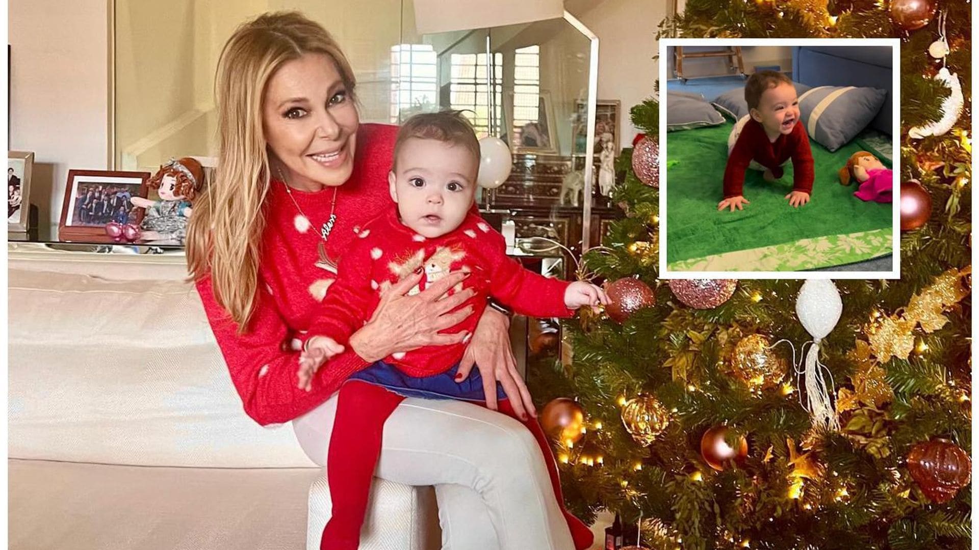 Ajena a la polémica, Ana Obregón comparte un tierno video de su nieta: ‘La reina del gateo’