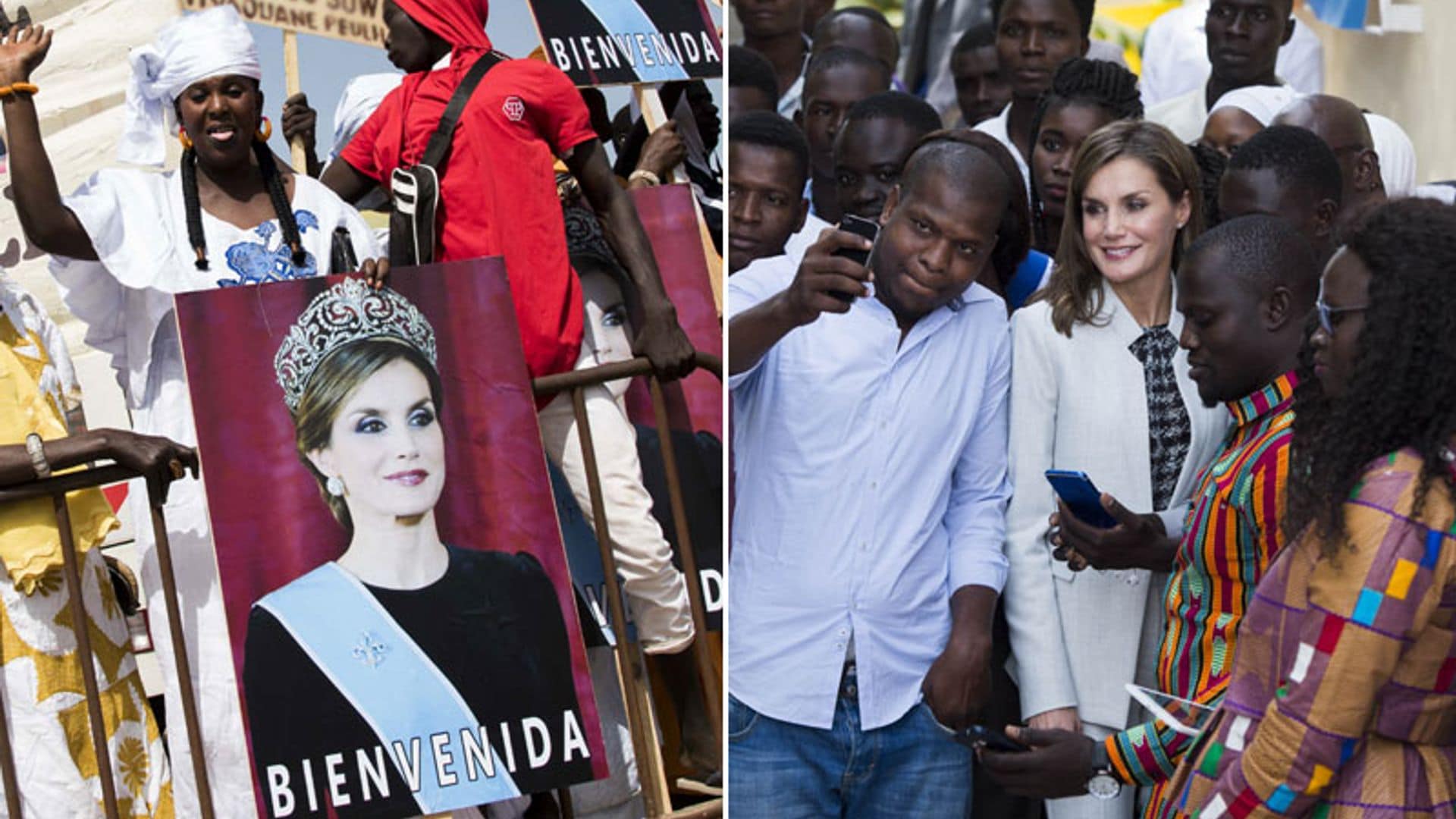 Actuaciones en español, bailes con ritmos africanos... doña Letizia convierte las calles de Dakar en una gran fiesta
