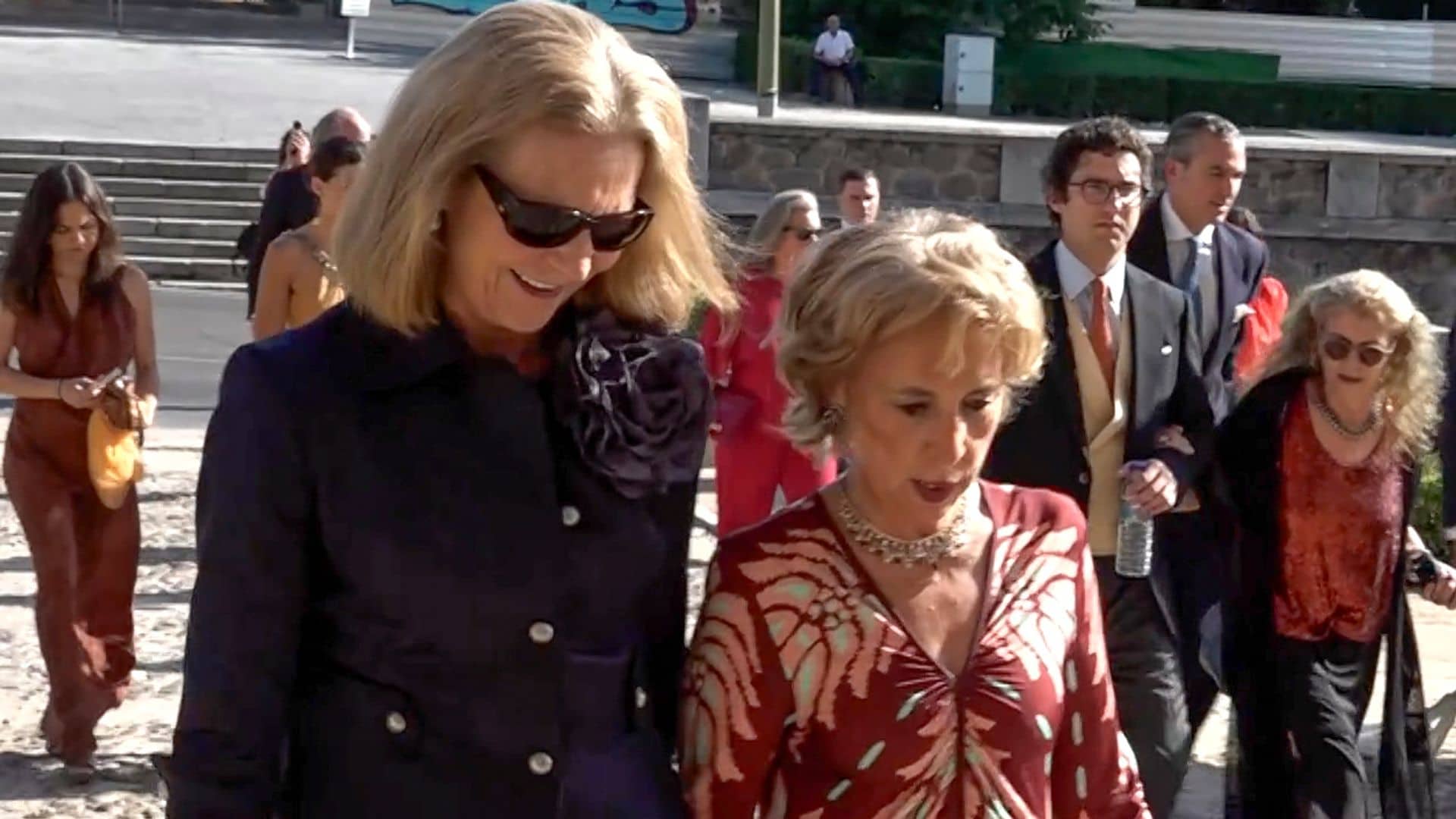 La infanta Elena y Jaime de Marichalar coinciden en una aristocrática boda celebrada en Toledo