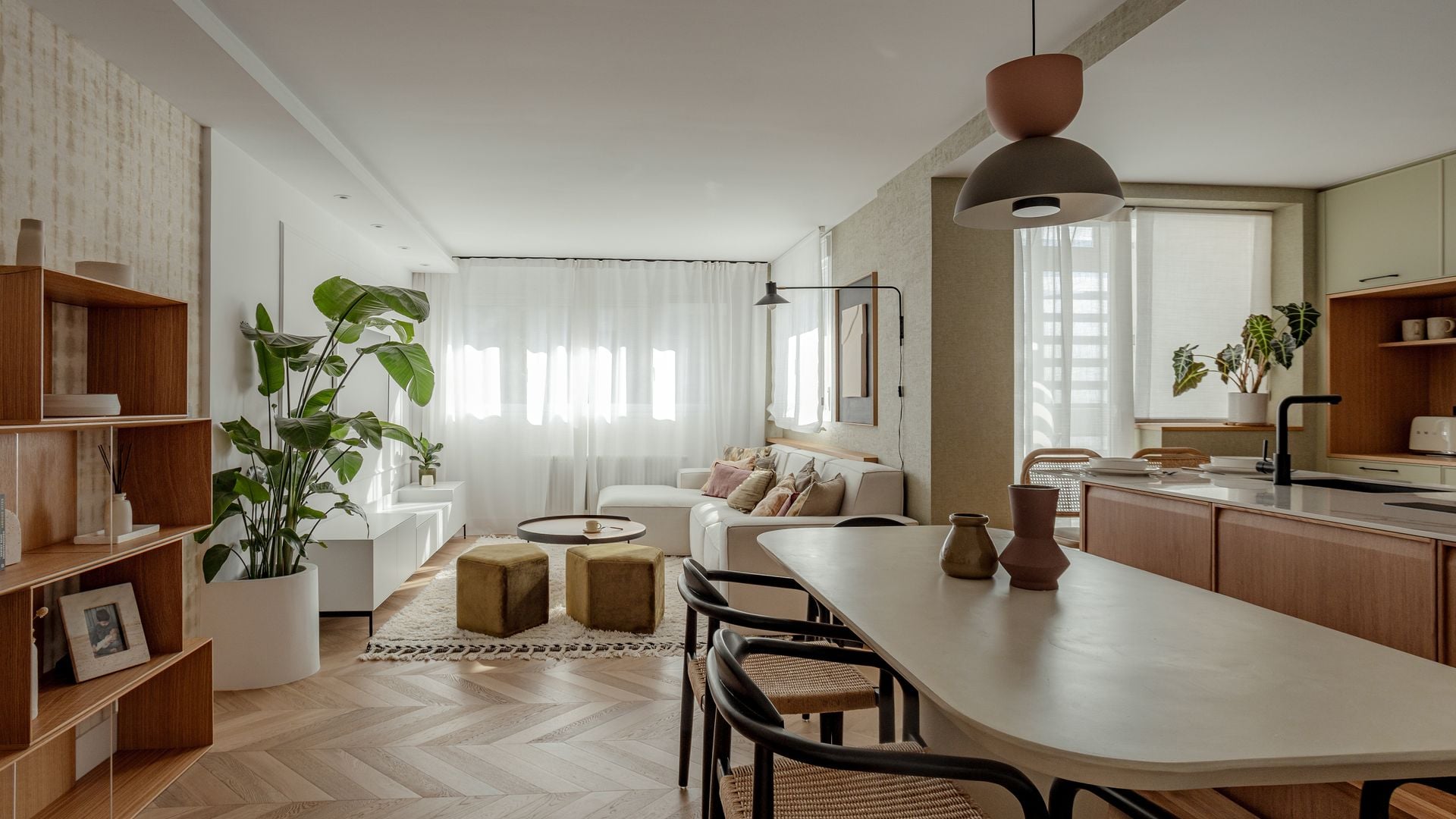 Espacio compartido en la zona de día
