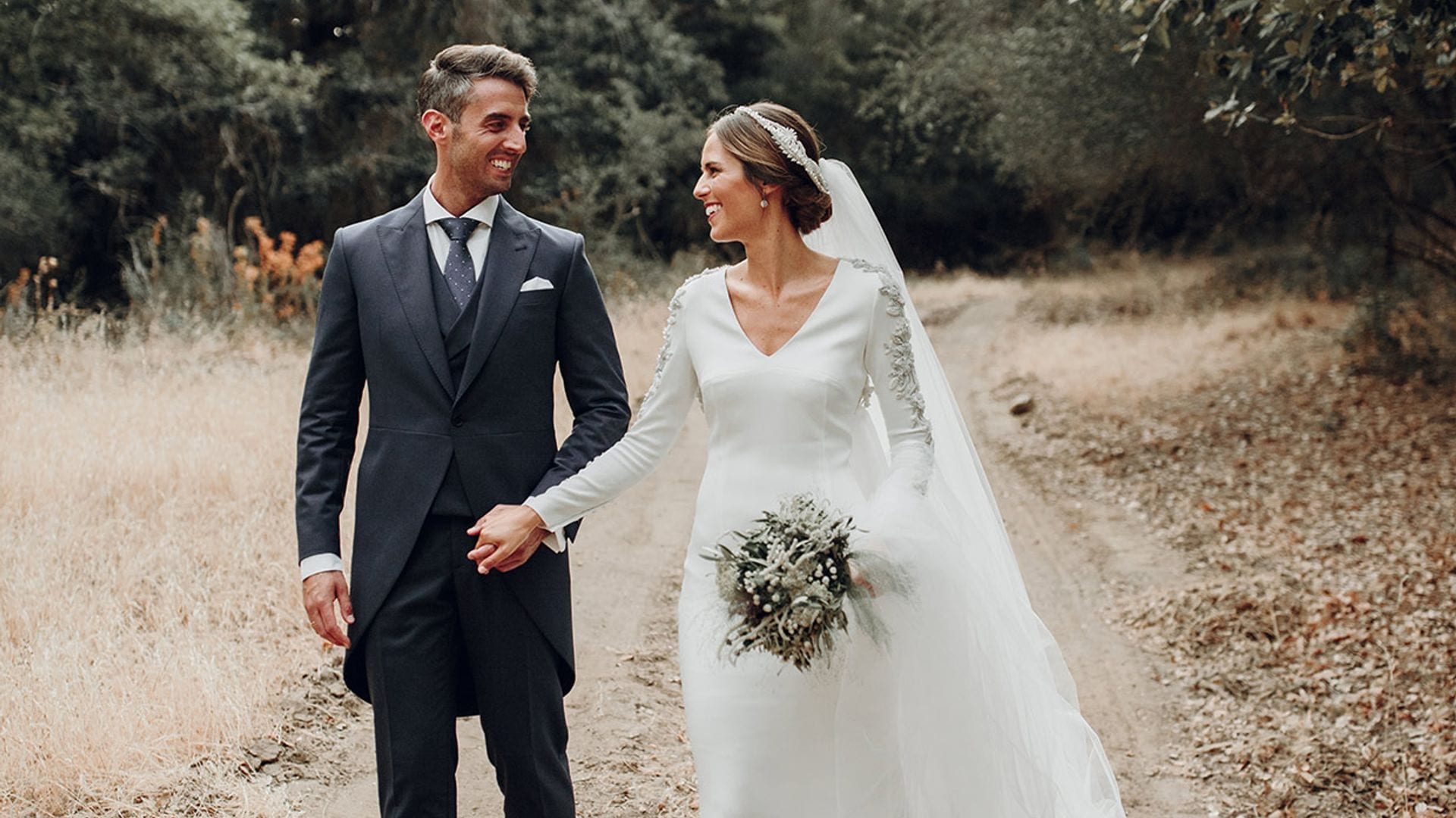 Luisa triunfó en las redes gracias a un sencillo vestido de novia con efecto 'wow'