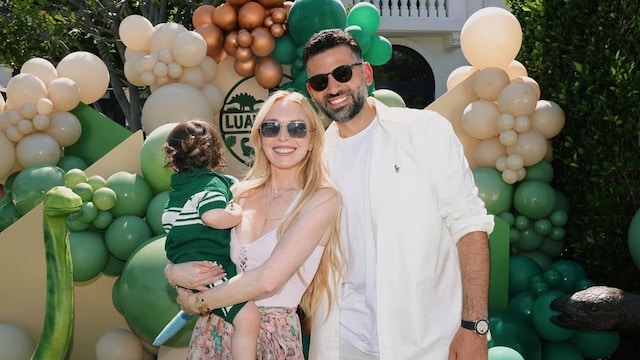 Lindsay Lohan en el festejo por el cumpleaños número 2 de su hijo.