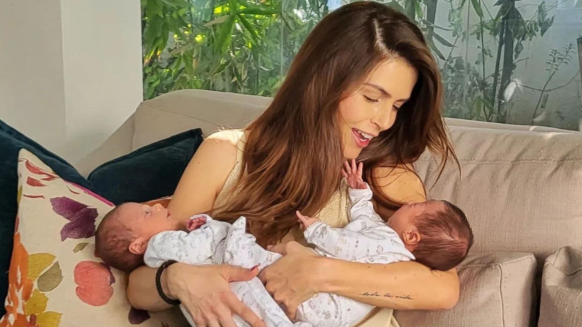 Claudia Álvarez desata la ternura en las redes con una nueva foto de sus mellizos