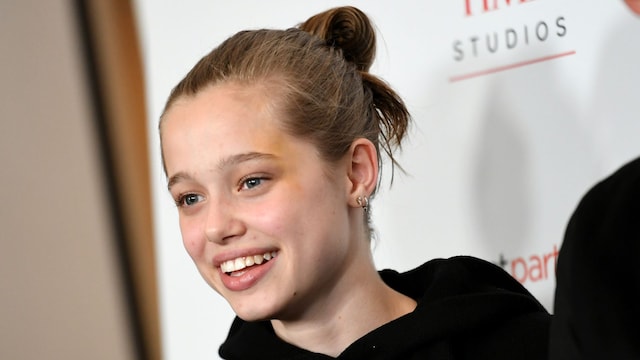 Shiloh Jolie-Pitt attends the Los Angeles premiere of MSNBC Films' "Paper &  Glue