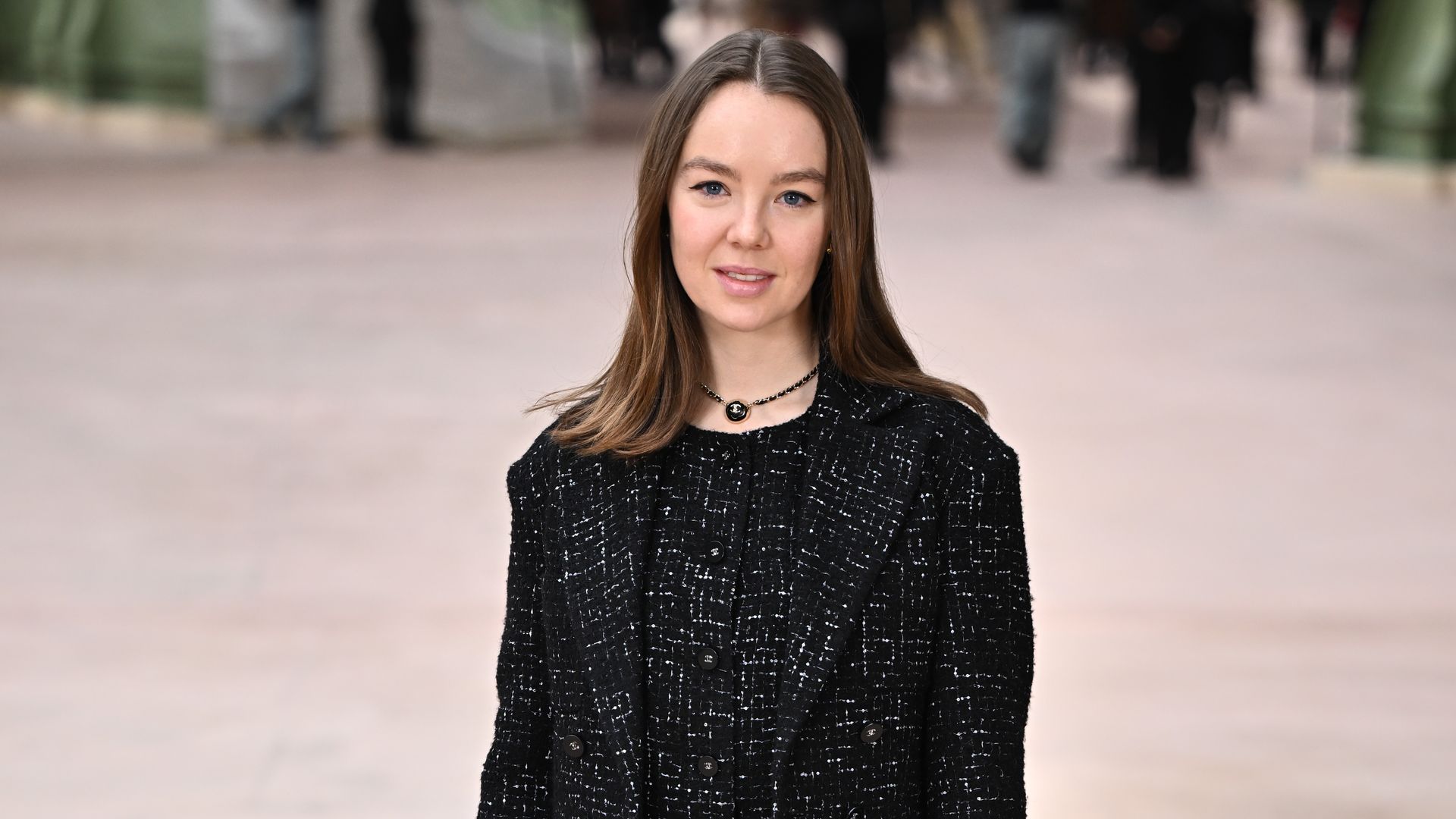 Alexandra de Hannover en un desfile de Chanel