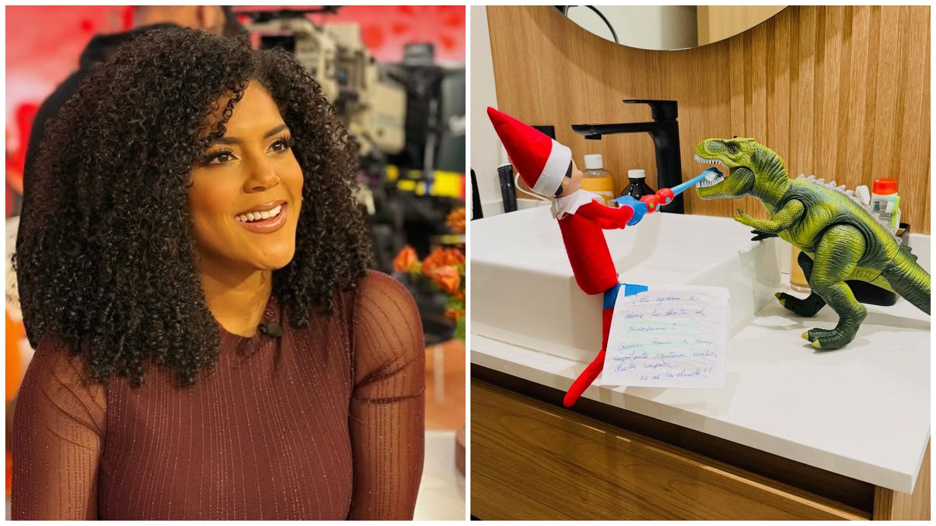 Francisca presume las travesuras del elfo que visita su casa esta Navidad