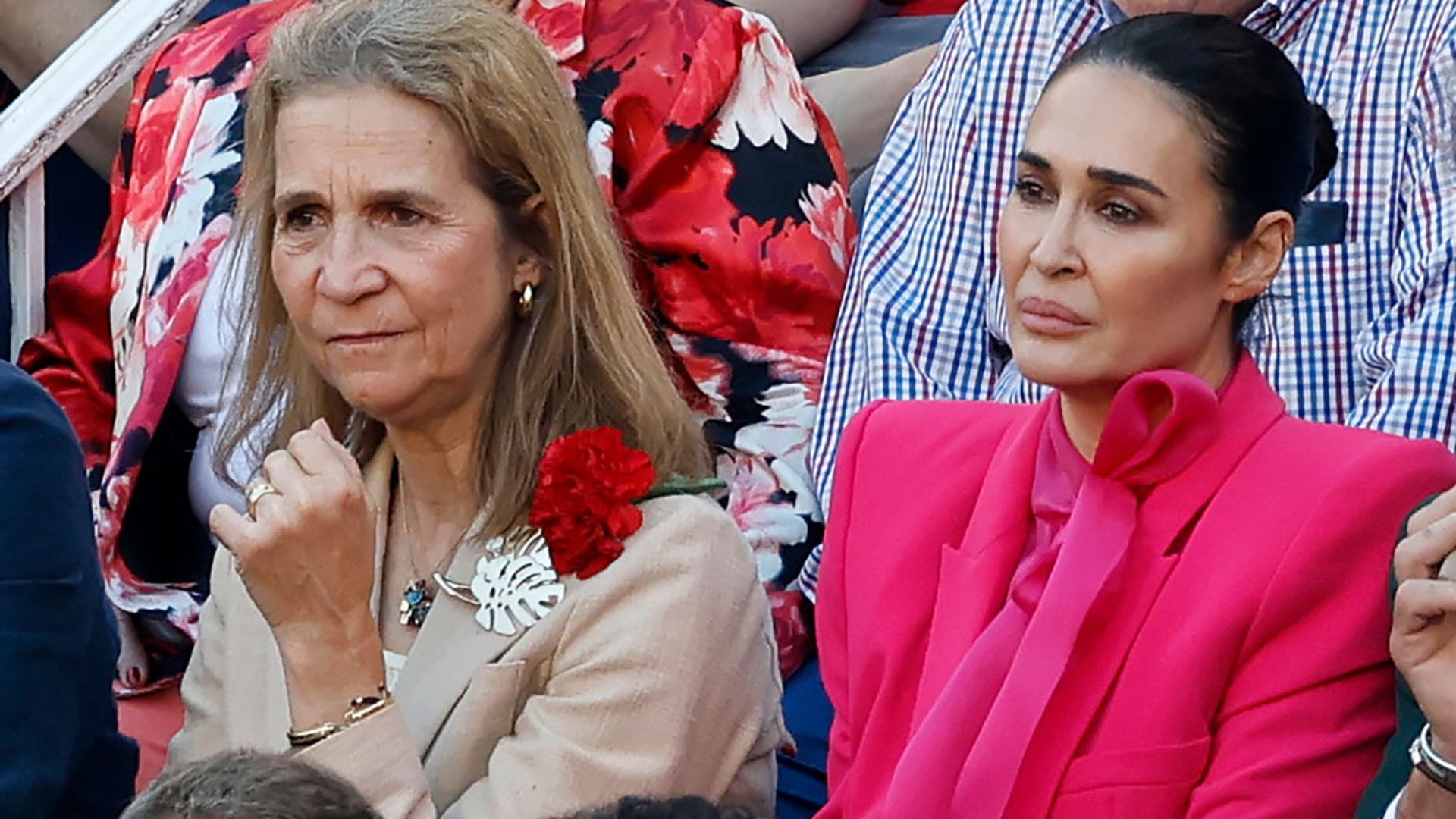 La infanta Elena y Jaime de Marichalar se reencuentran en Las Ventas
