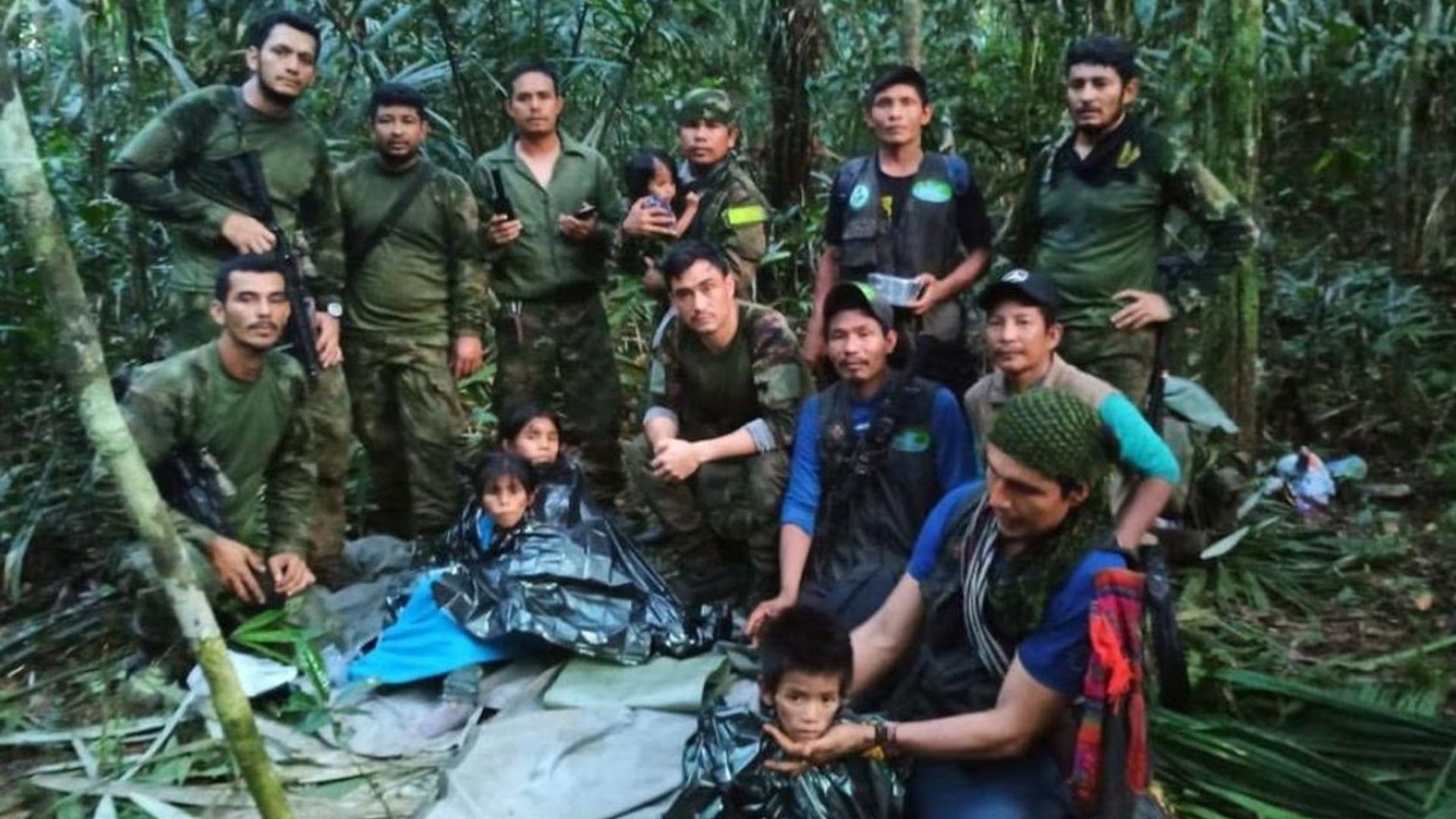 Hallados con vida los cuatro niños perdidos desde hace 40 días en la selva colombiana