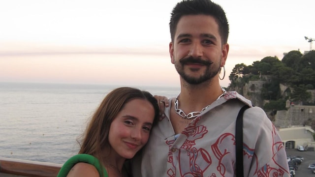 Evaluna Montaner y Camilo Echeverry en su viaje por el Mediterráneo.