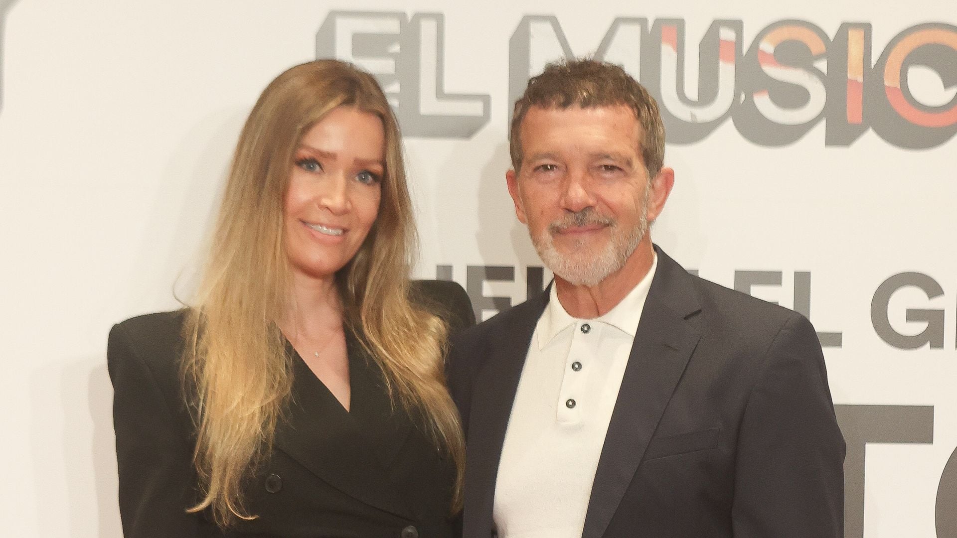 Antonio Banderas y Nicole Kimpell en el estreno de 'Godspell' en Málaga