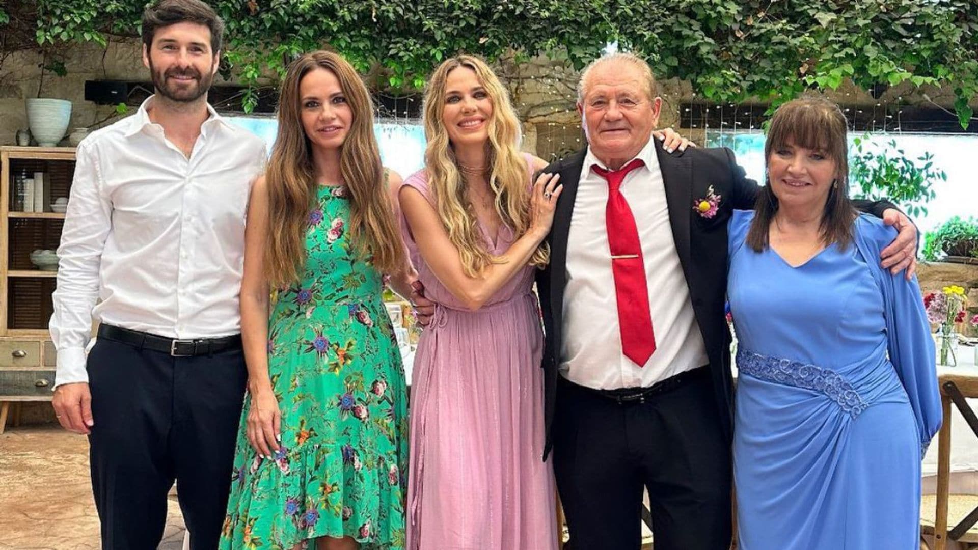 Vanesa Romero, radiante en las bodas de oro de sus padres junto a Santi Burgoa