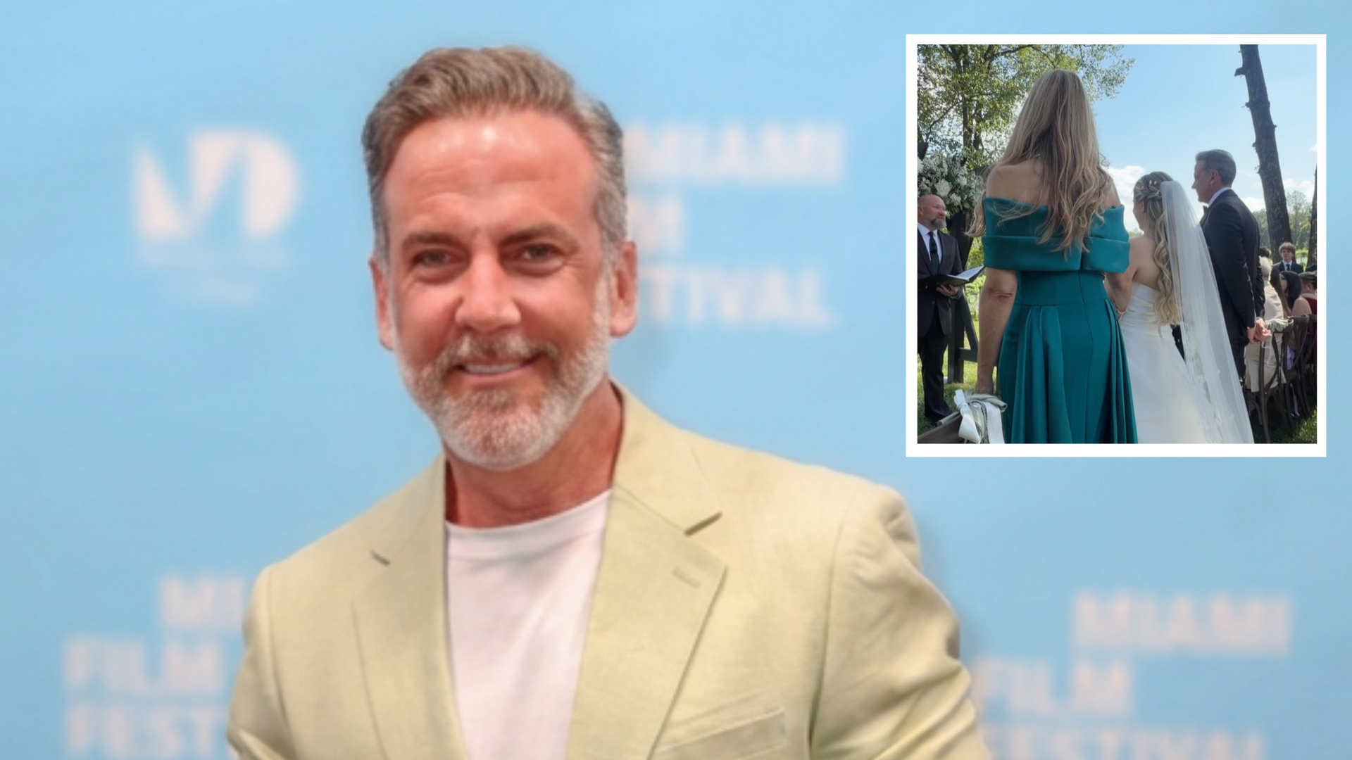 Carlos Ponce en la boda de su hija