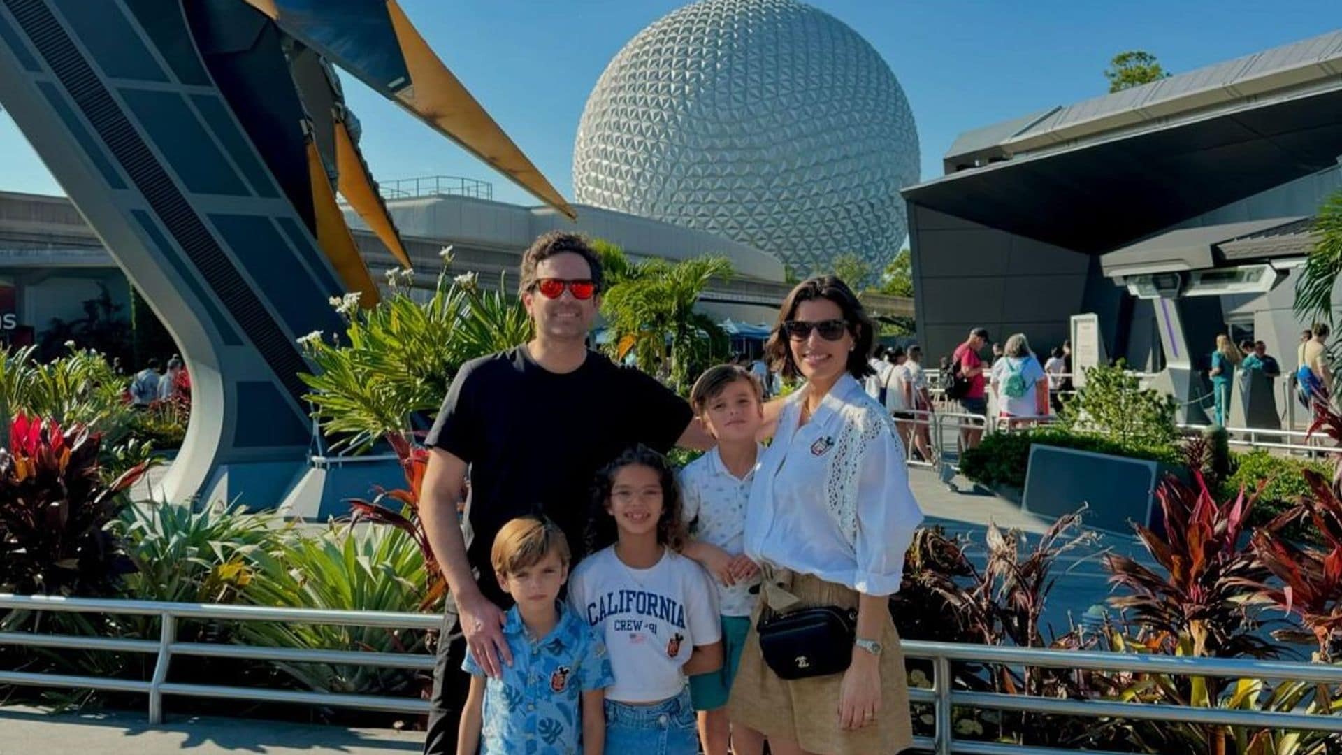 Bárbara Coppel y su familia en Magic Kingdom