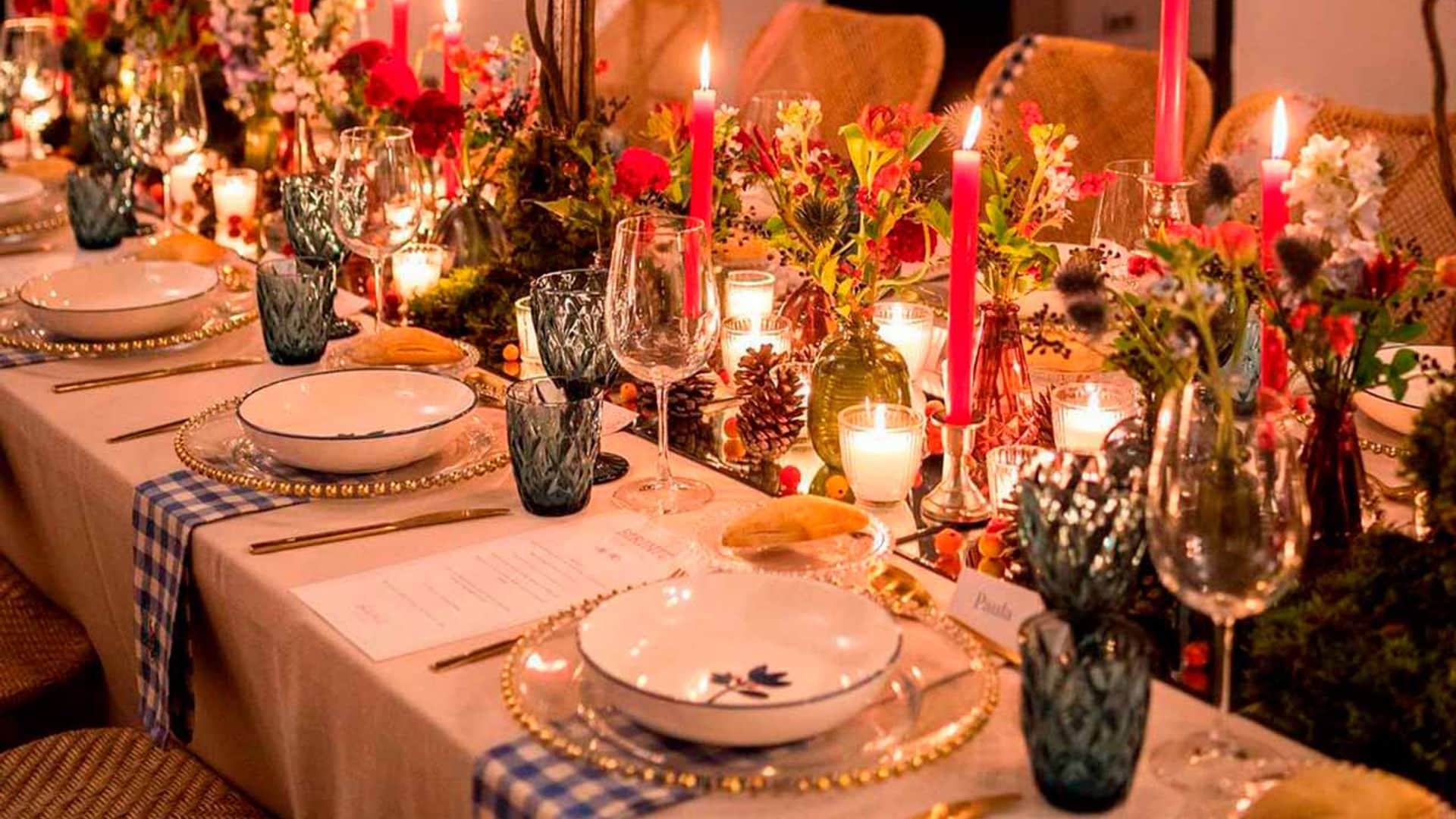 Mesas de boda con 'efecto wow' y un toque muy navideño