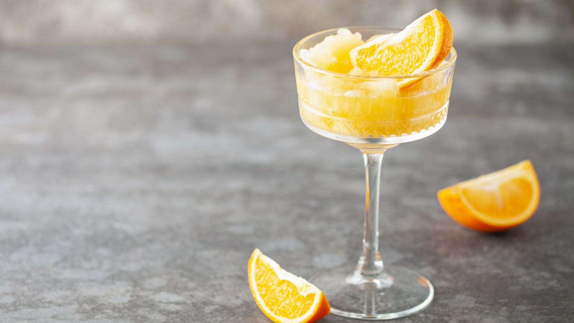 Granizado de yogur y naranja