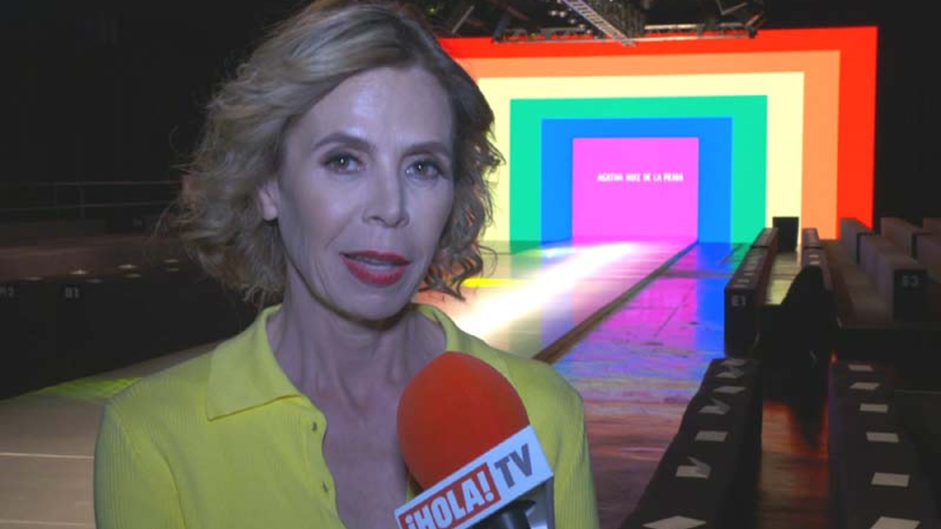 Ágatha Ruiz de la Prada habla con ¡HOLA! TV de Luis Miguel Rodríguez
