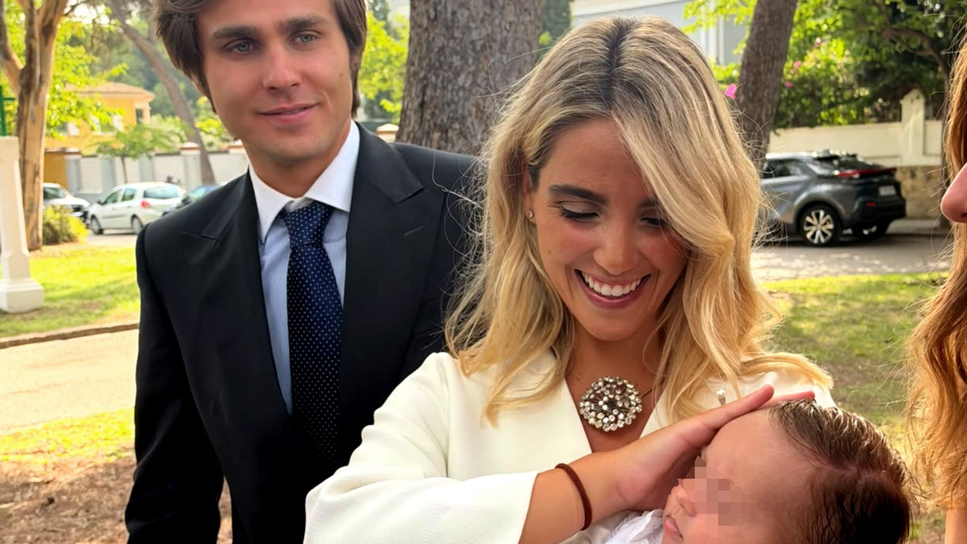 Paty Sánchez-Flores bautiza a su hijo