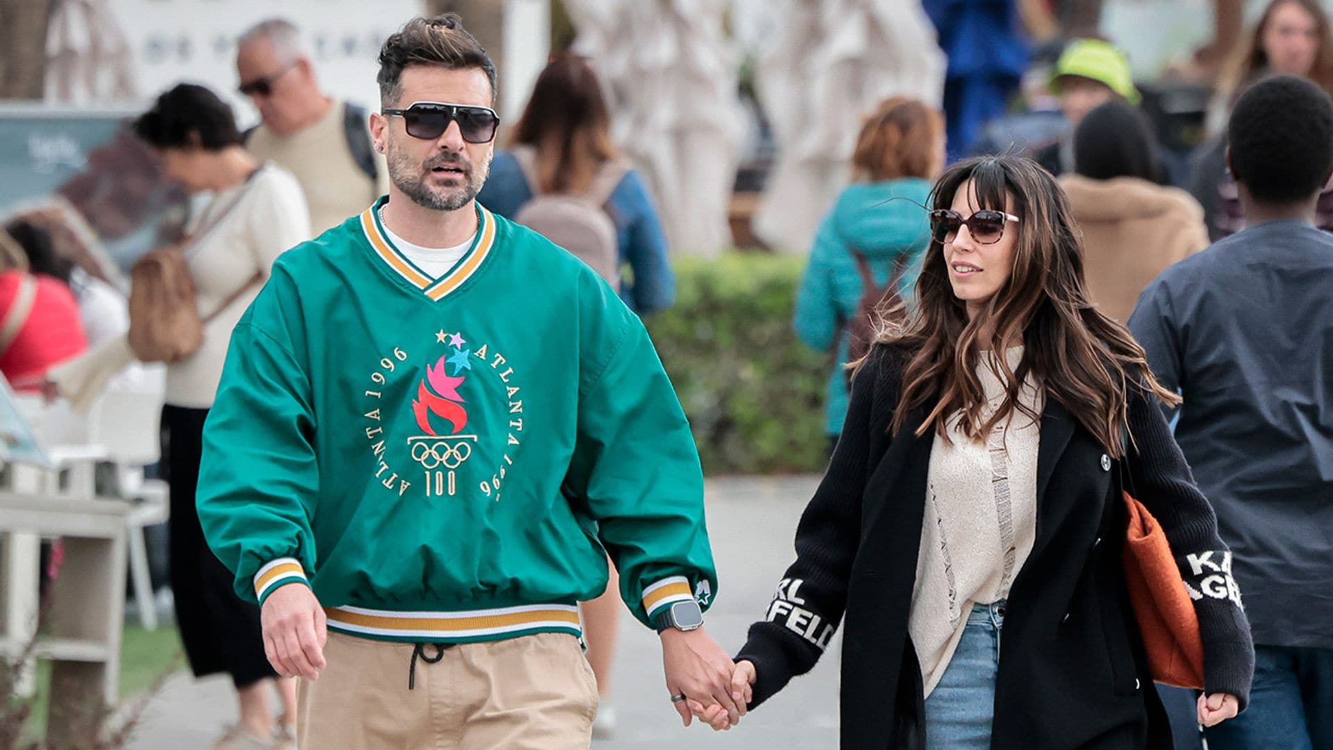 Almudena Cid y Gerardo Berodia pasean su año y medio de amor por Málaga