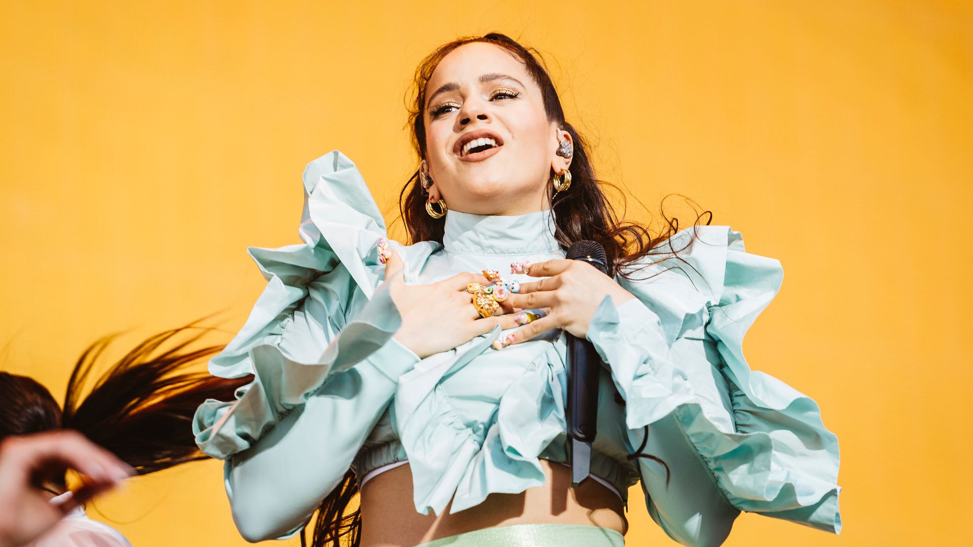 Rosalia en un concierto en Madrid 2019